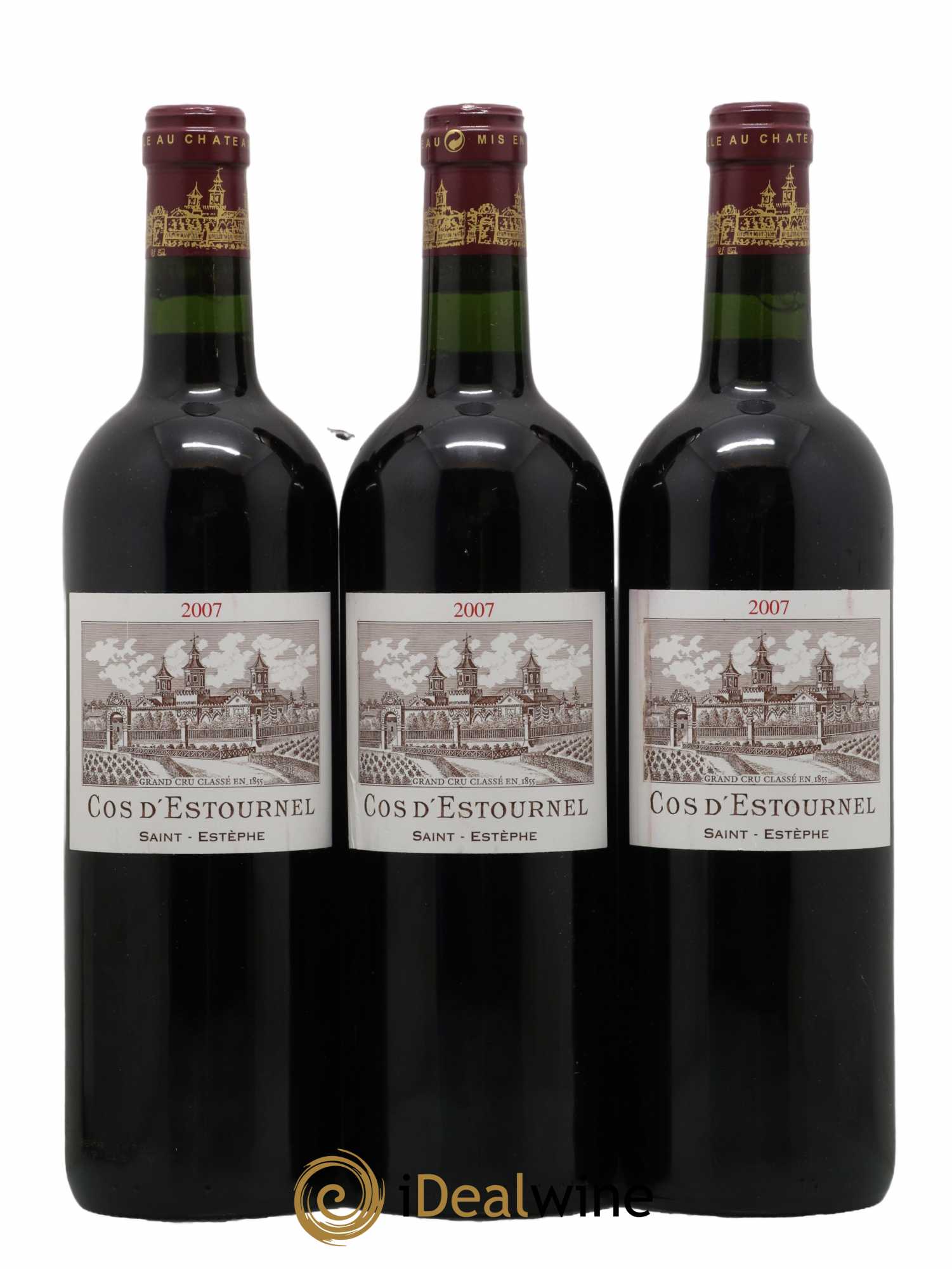 Cos d'Estournel 2ème Grand Cru Classé 2007 - Lot de 3 bouteilles - 0