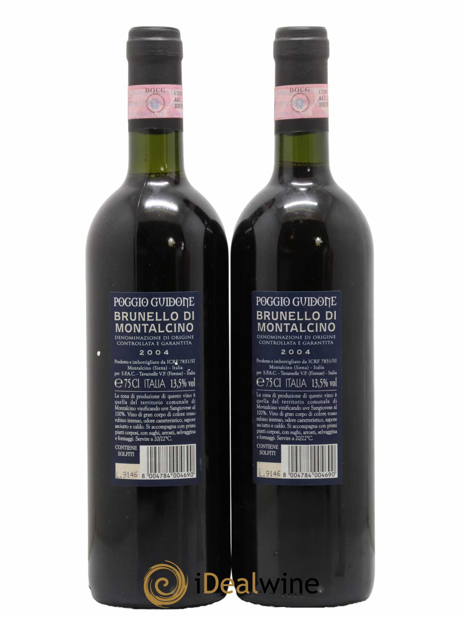 Brunello di Montalcino DOCG Poggio Guidone 2004 - Lotto di 2 bottiglie - 1