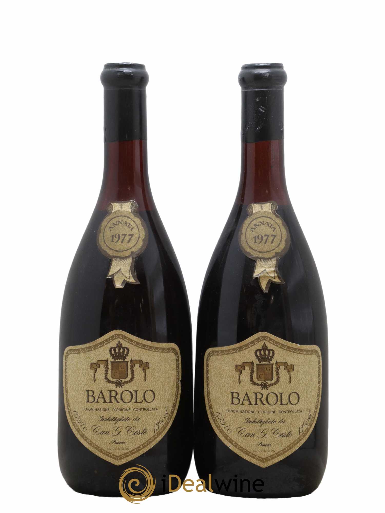 Barolo G. Ceste 1977 - Lot de 2 bouteilles - 0