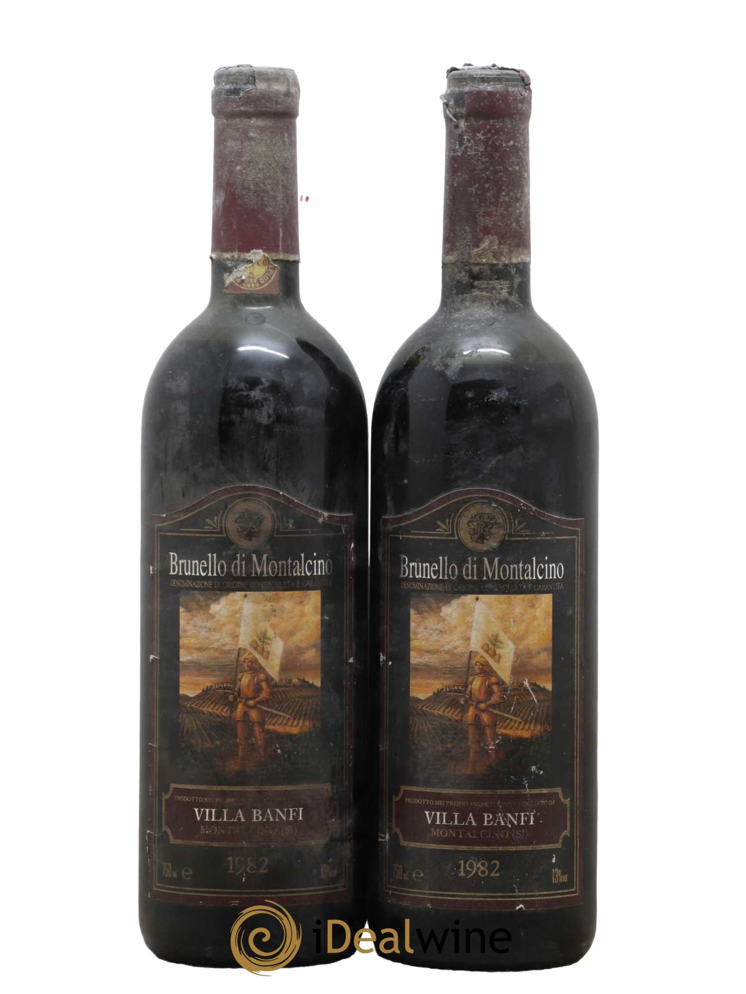 Brunello di Montalcino Villa Banfi 1982 - Lot de 2 bouteilles - 0