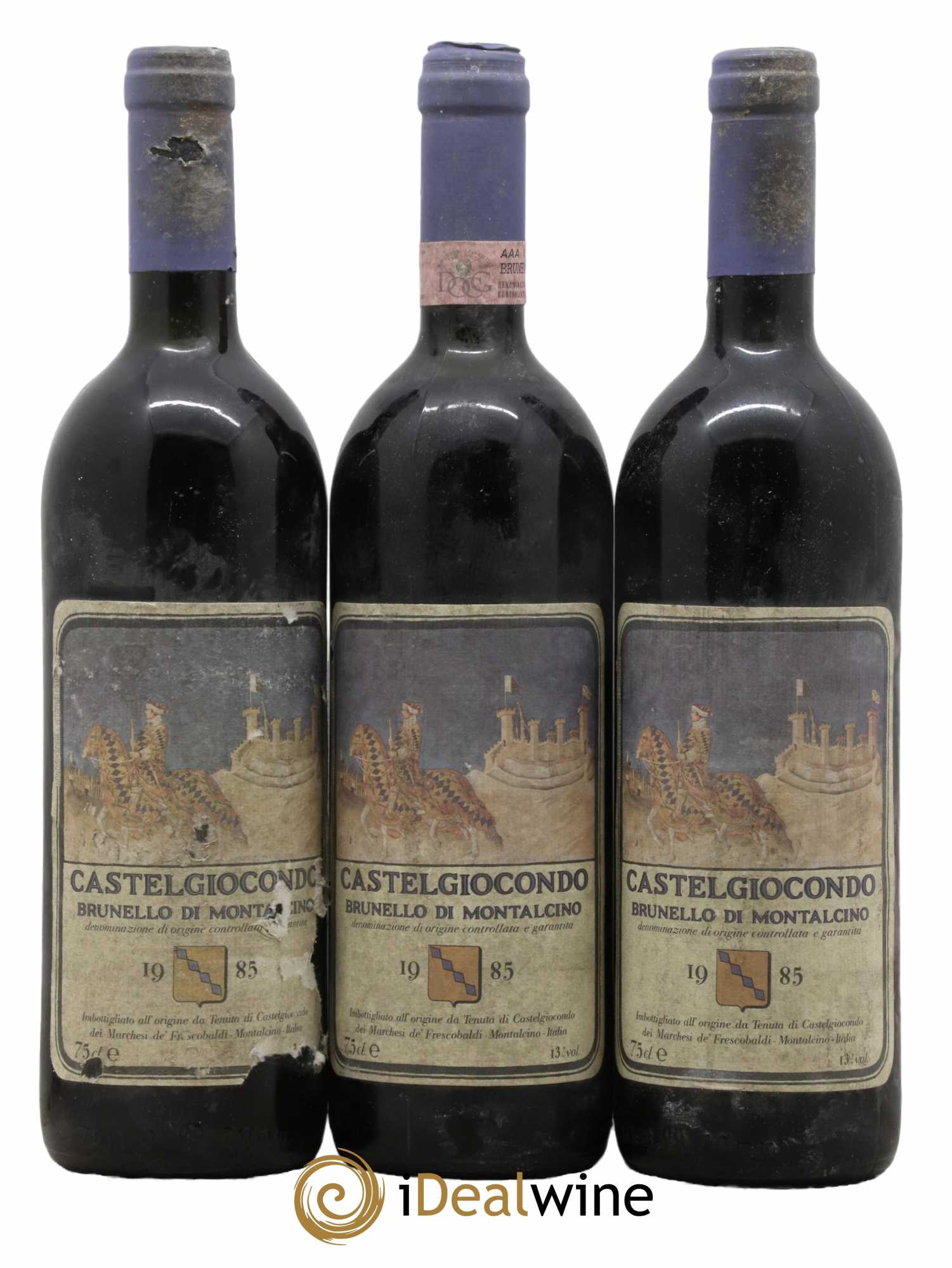 Brunello di Montalcino Castelgiocondo 1985 - Lot de 3 bouteilles - 0
