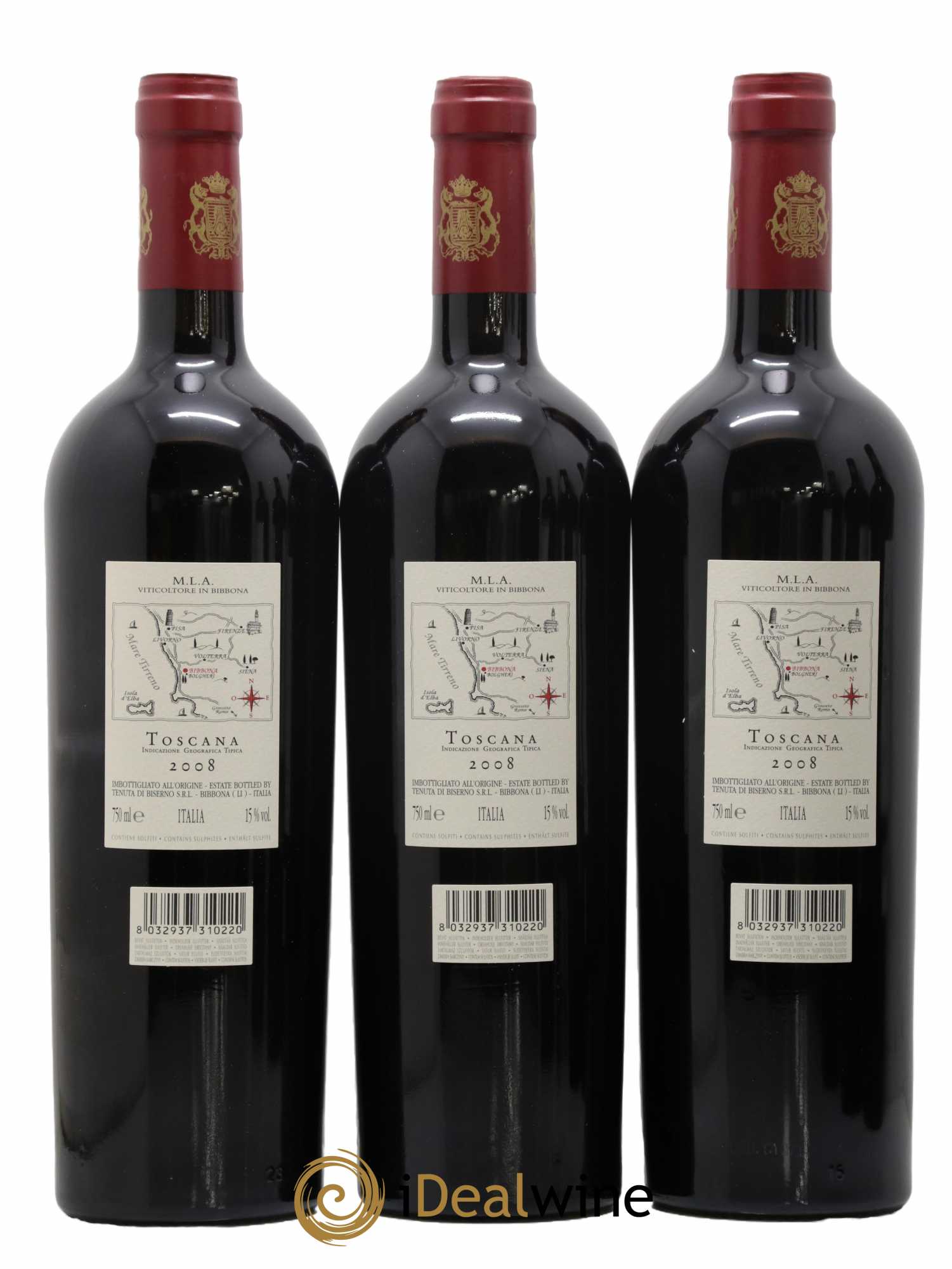 Toscana IGT Lodovico Tenuta di Biserno 2008 - Lot de 6 bouteilles - 2