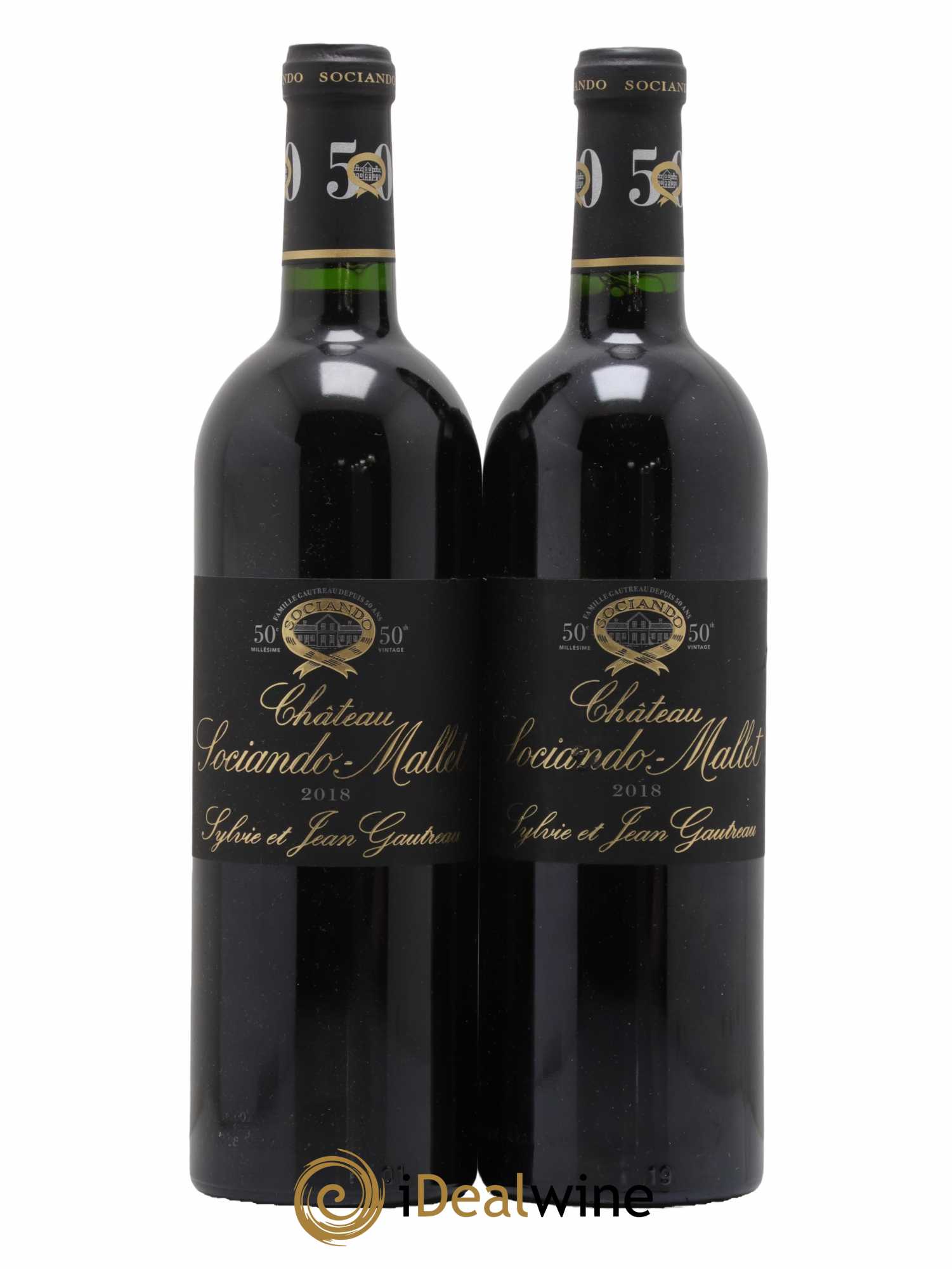 Château Sociando Mallet 2018 - Lot de 2 bouteilles - 0