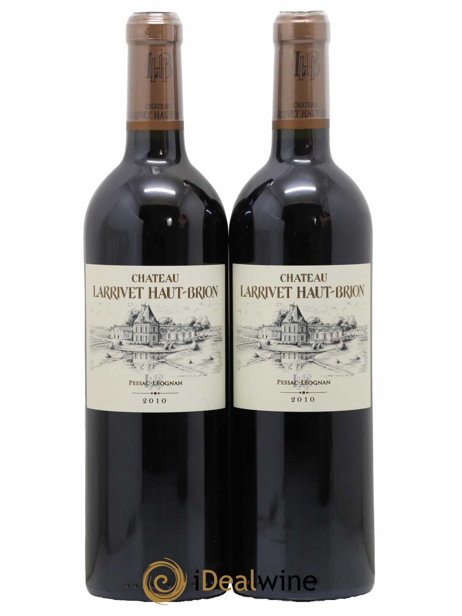 Château Larrivet Haut-Brion 2010 - Lot de 2 bouteilles - 0