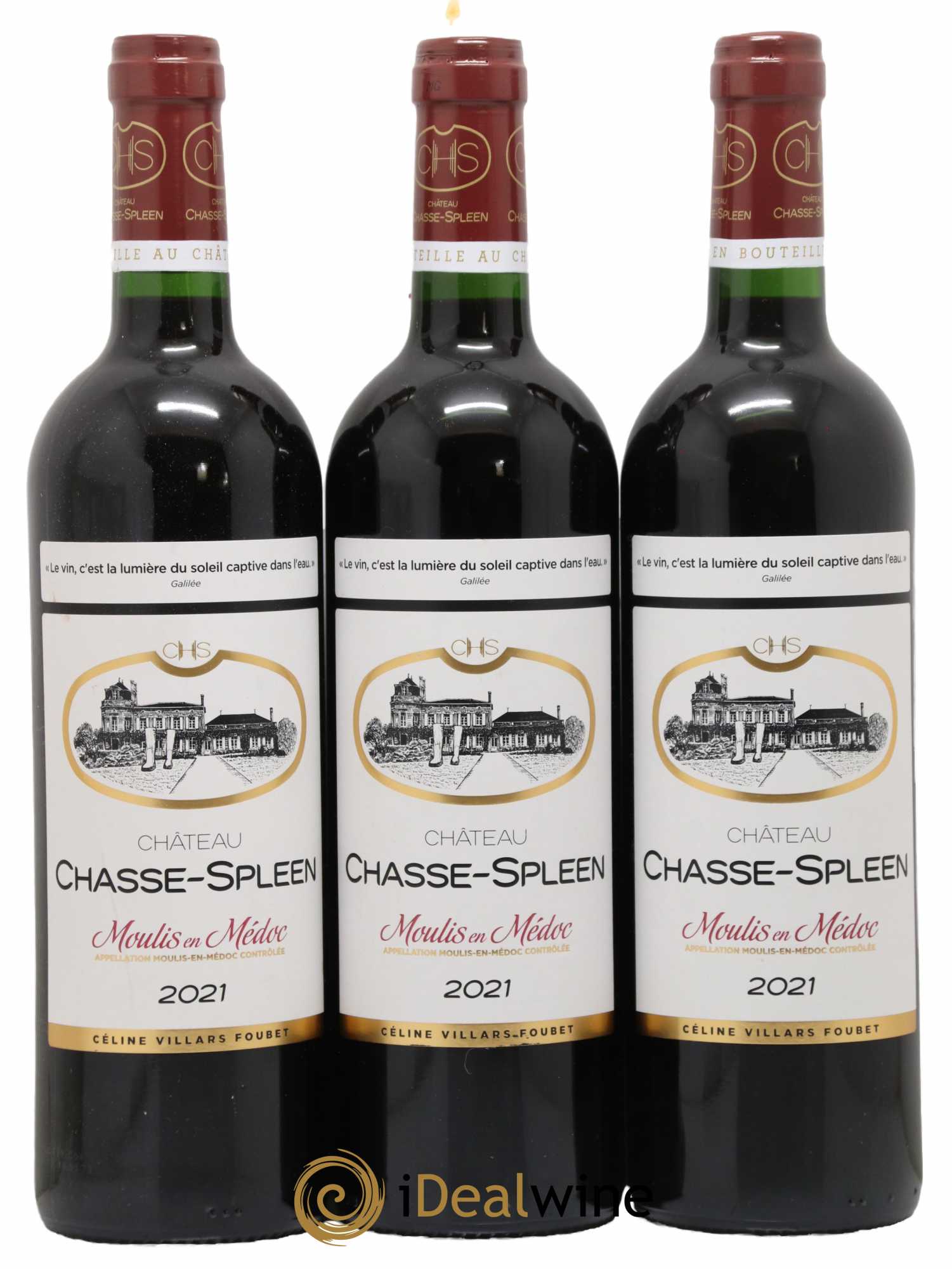 Château Chasse Spleen 2021 - Lot de 3 bouteilles - 0