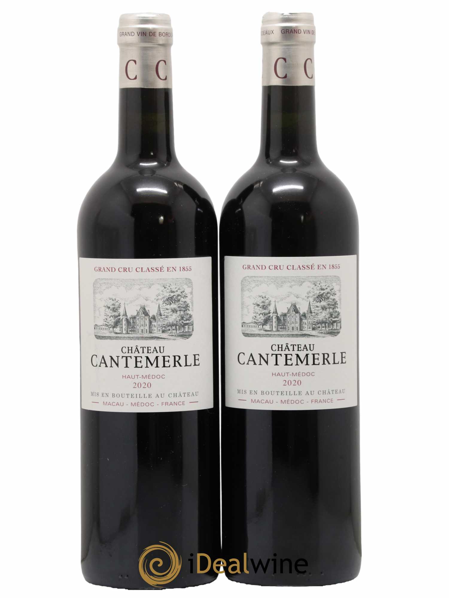 Château Cantemerle 5ème Grand Cru Classé 2020 - Lot de 2 bouteilles - 0