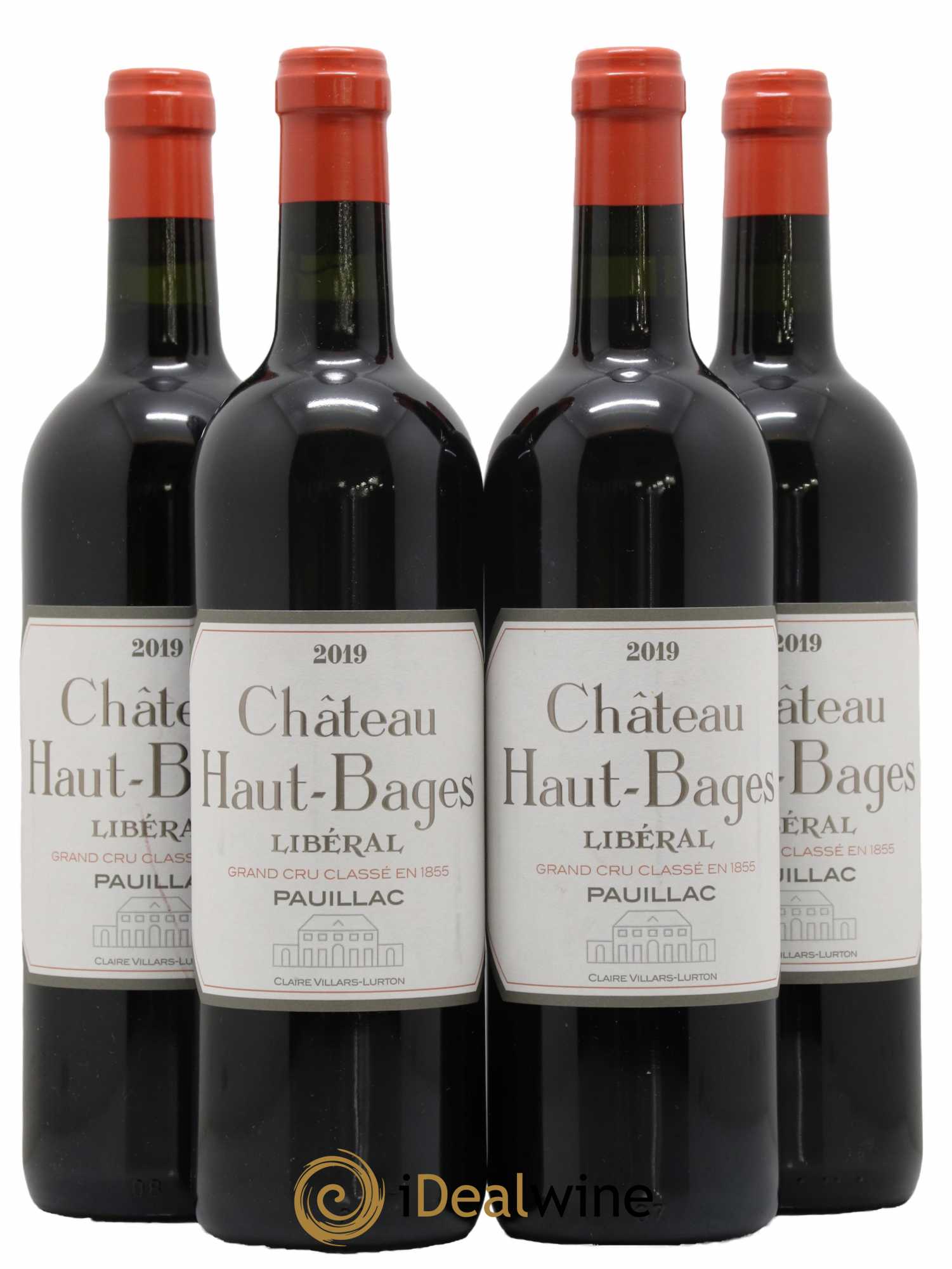 Château Haut Bages Libéral 5ème Grand Cru Classé 2019 - Lot de 4 bouteilles - 0