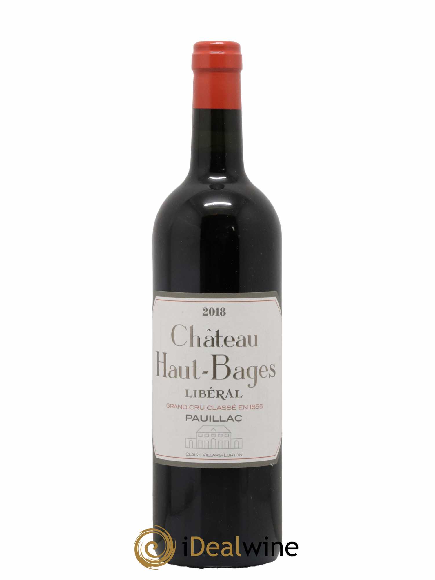 Château Haut Bages Libéral 5ème Grand Cru Classé 2018 - Lot de 1 bouteille - 0