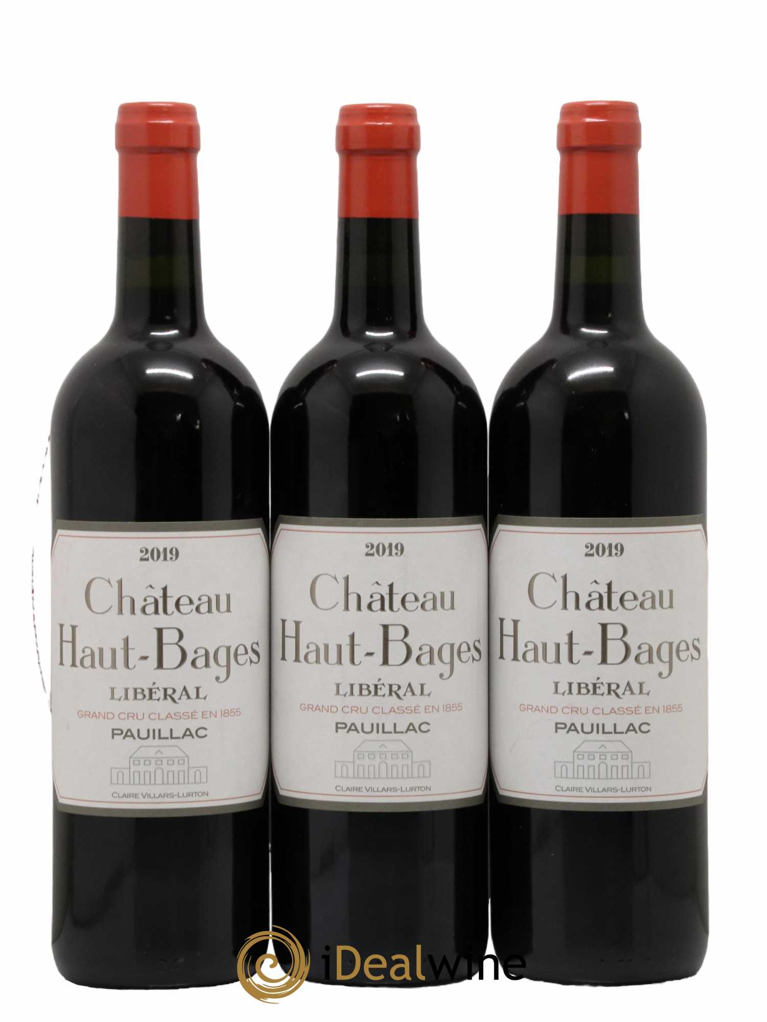 Château Haut Bages Libéral 5ème Grand Cru Classé 2019 - Lot de 3 bouteilles - 0