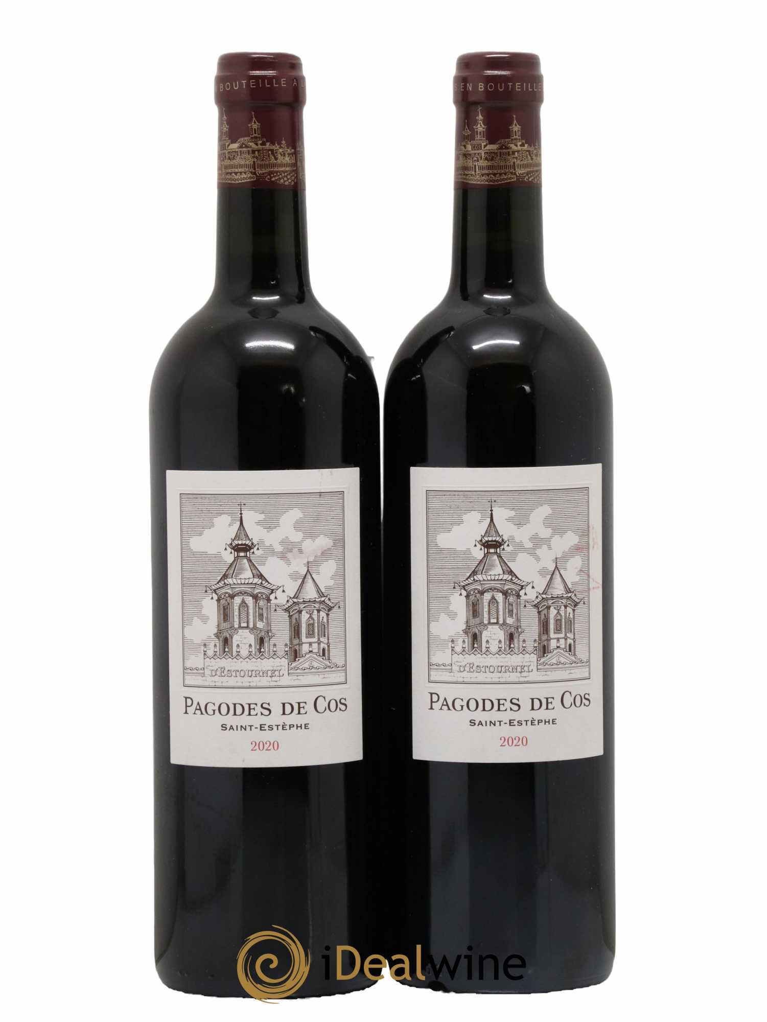 Les Pagodes de Cos Second Vin 2020 - Posten von 2 Flaschen - 0