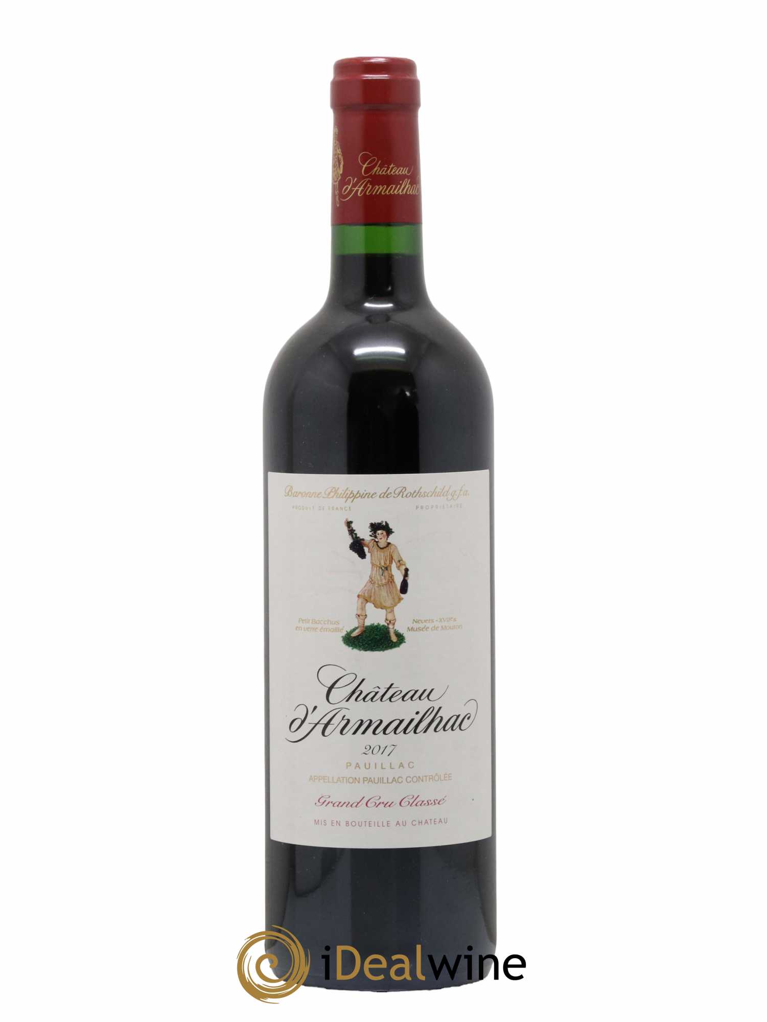 Château d' Armailhac - Mouton Baron(ne) Philippe 5ème Grand Cru Classé 2017 - Lot de 1 bouteille - 0