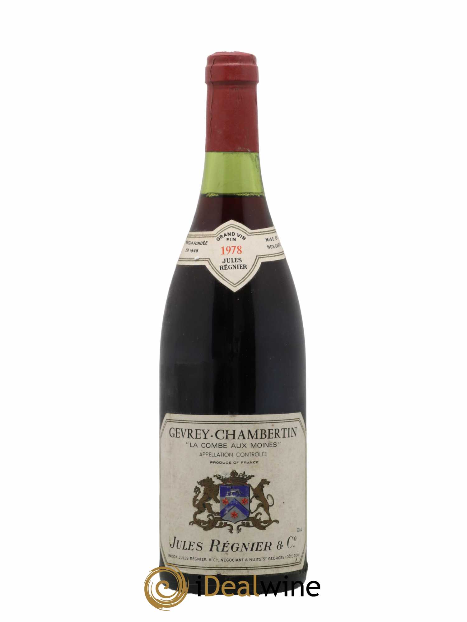 Gevrey-Chambertin La Combe Aux Moines Régnier 1978 - Lot de 1 bouteille - 0