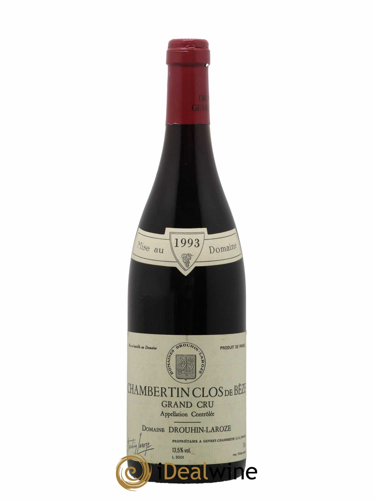 Chambertin Clos de Bèze Grand Cru Domaine Drouhin-Laroze 1993 - Lot de 1 bouteille - 0