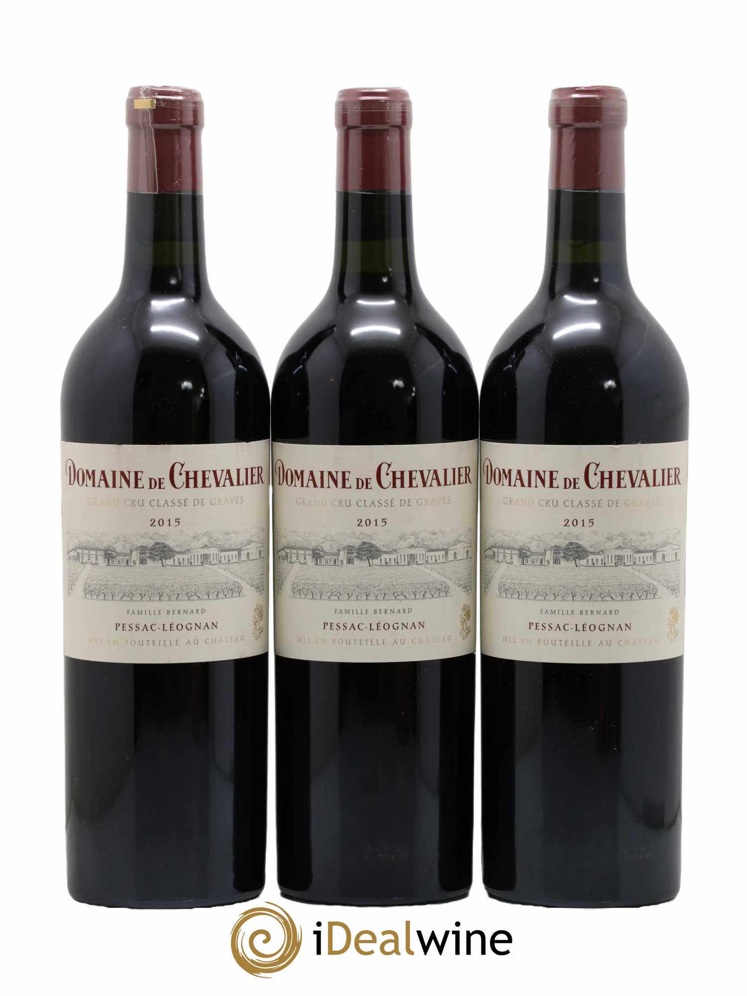 Domaine de Chevalier Cru Classé de Graves 2015 - Lot de 3 bouteilles - 0