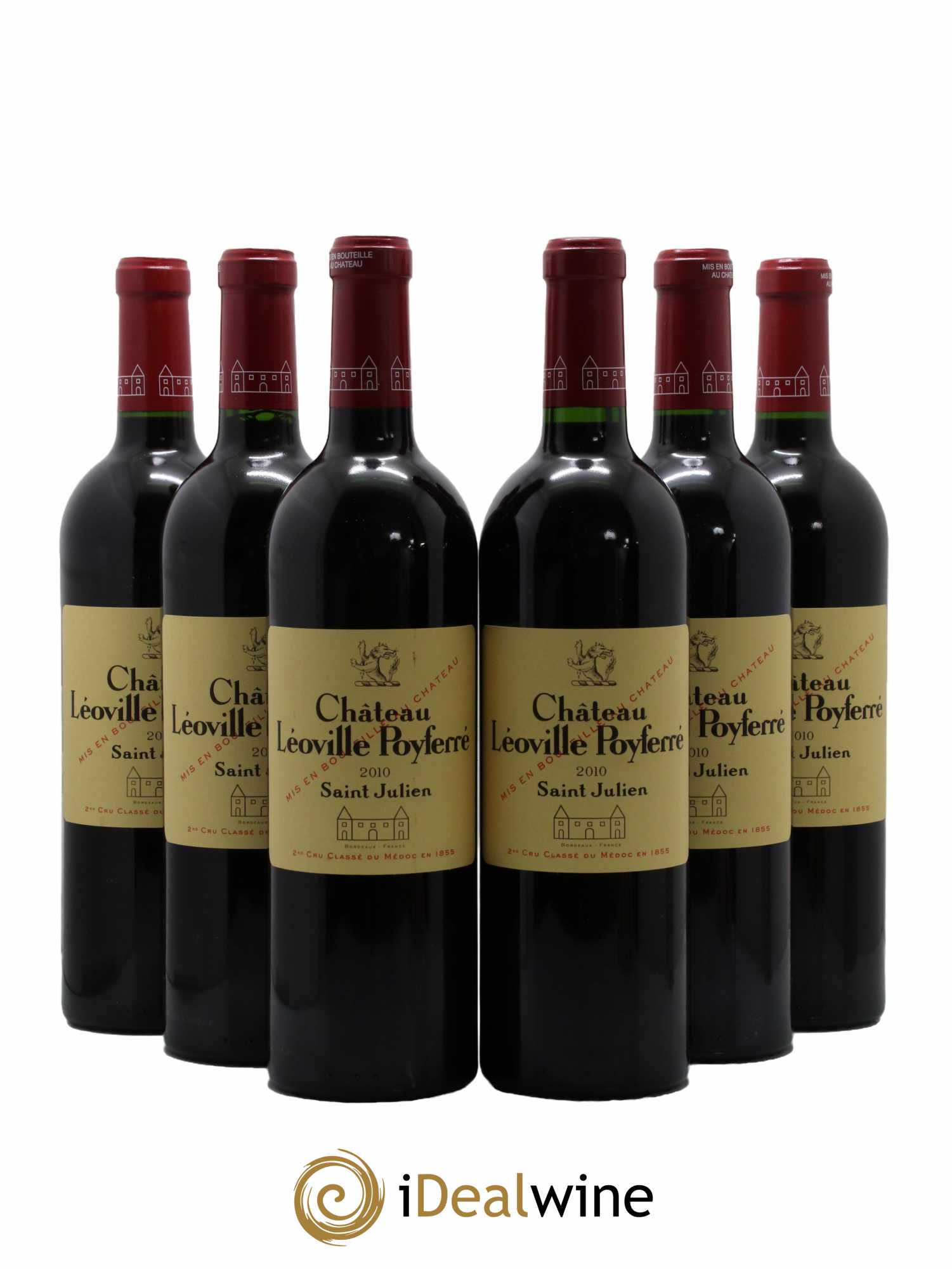 Château Léoville Poyferré 2ème Grand Cru Classé 2010 - Lot de 6 bouteilles - 0