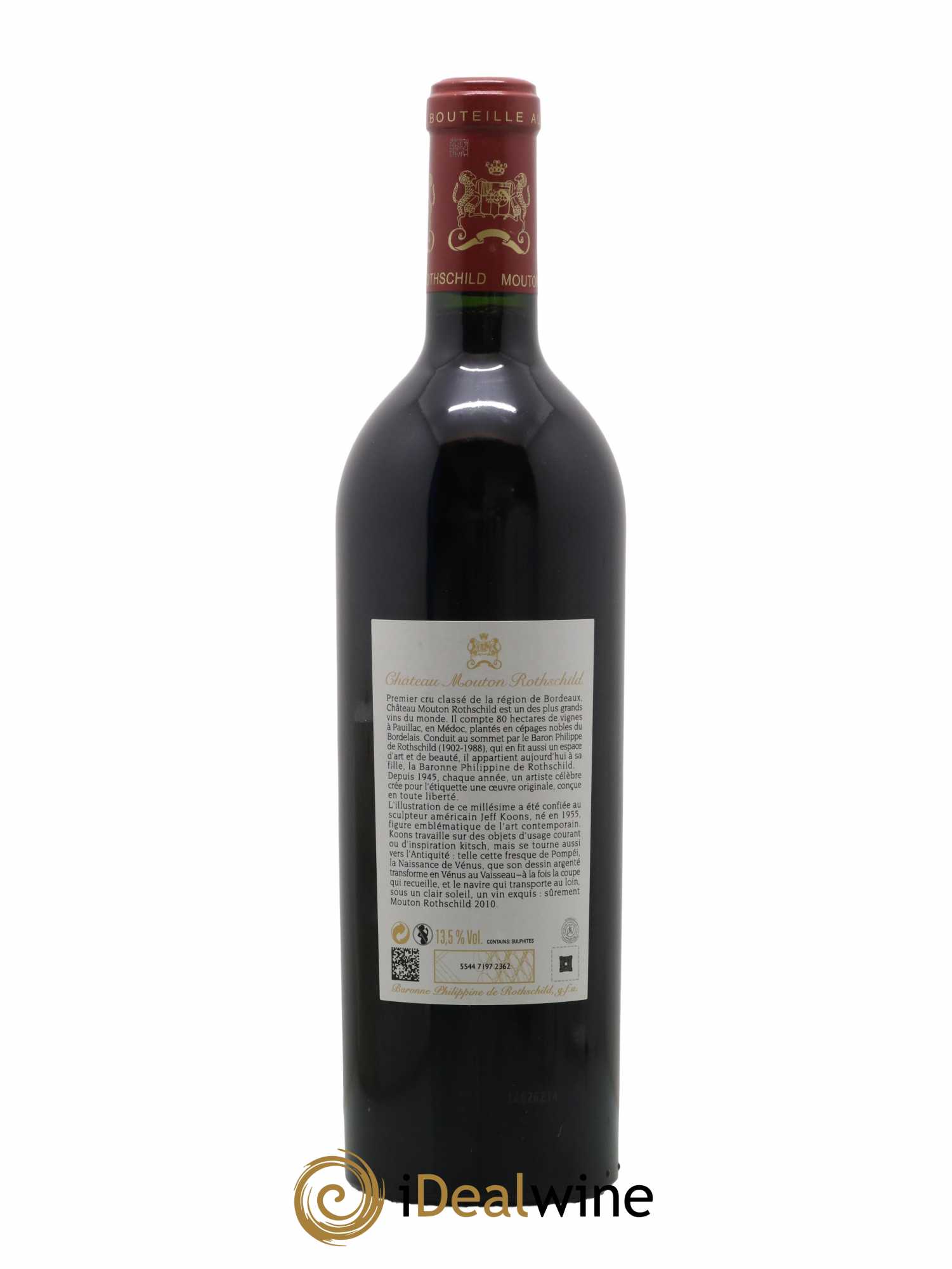 Château Mouton Rothschild 1er Grand Cru Classé 2010 - Lot de 1 bouteille - 1