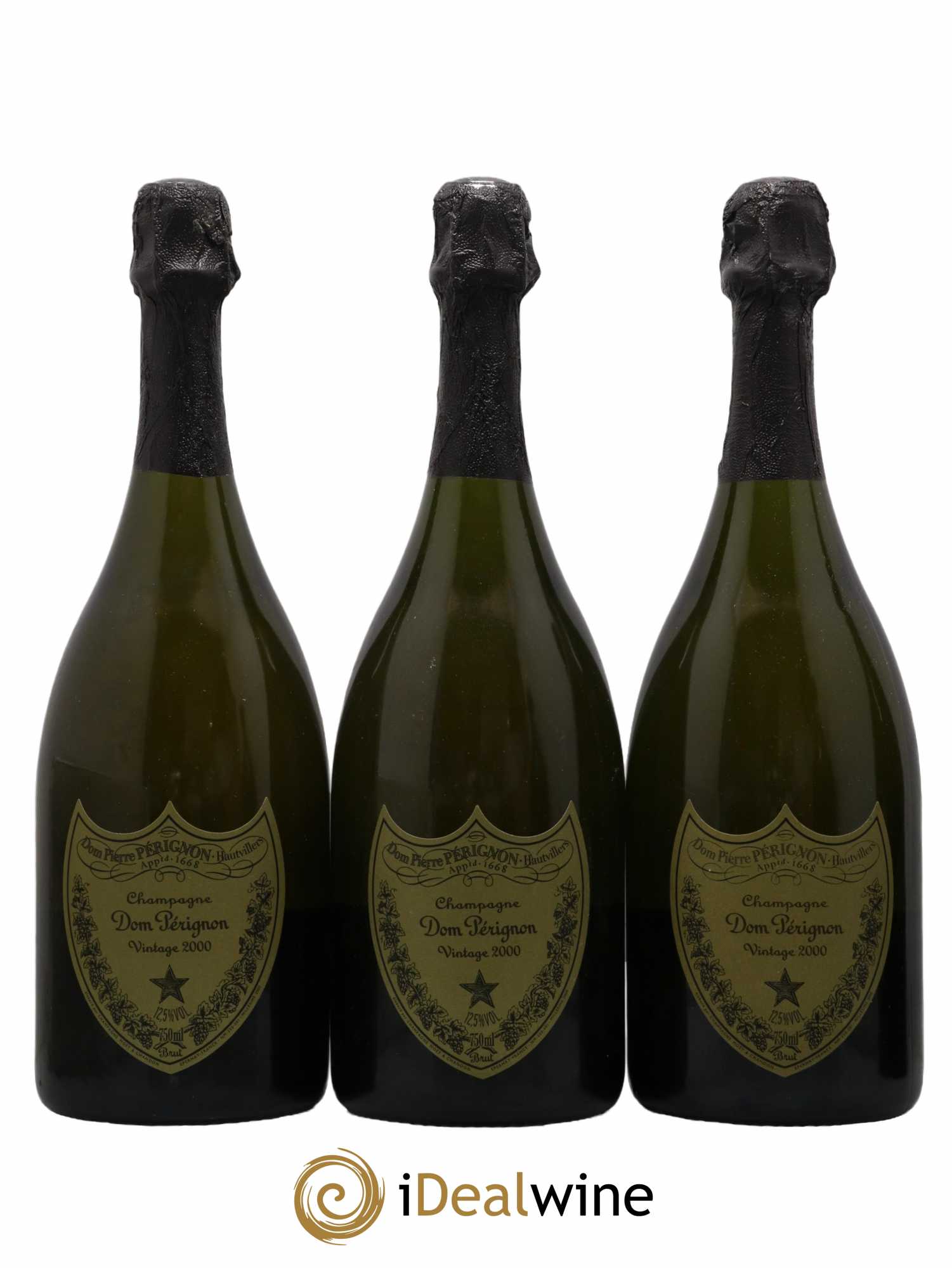 Brut Dom Pérignon 2000 - Lot de 3 bouteilles - 0