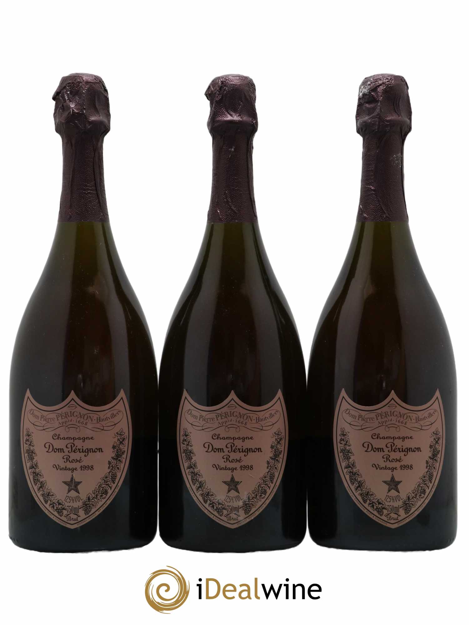 Brut Dom Pérignon 1998 - Lot de 3 bouteilles - 0