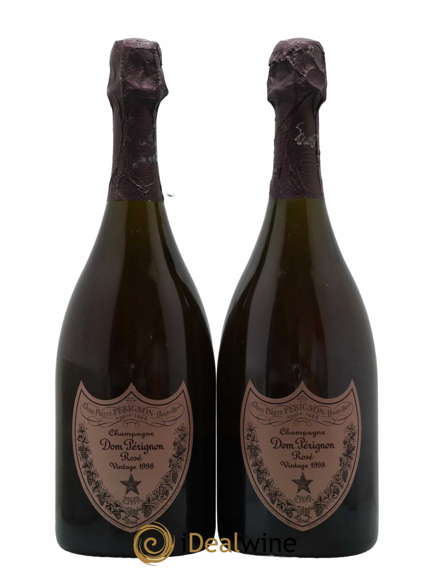 Brut Dom Pérignon 1998 - Lot of 2 bottles - 0