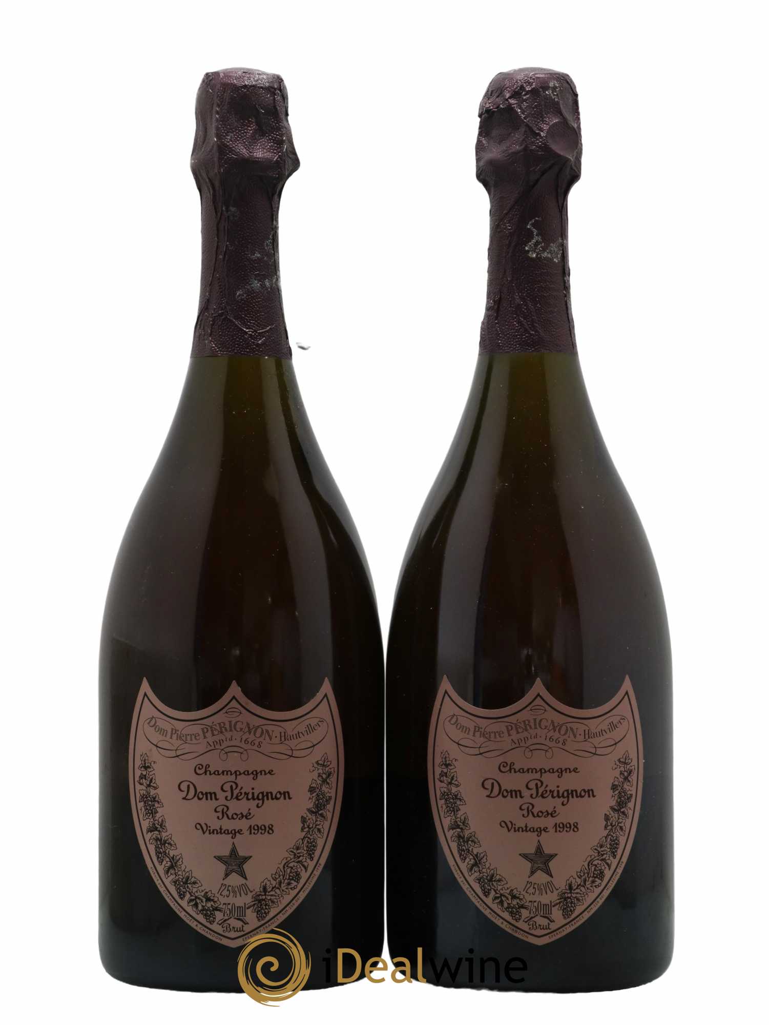 Brut Dom Pérignon 1998 - Lot de 2 bouteilles - 0