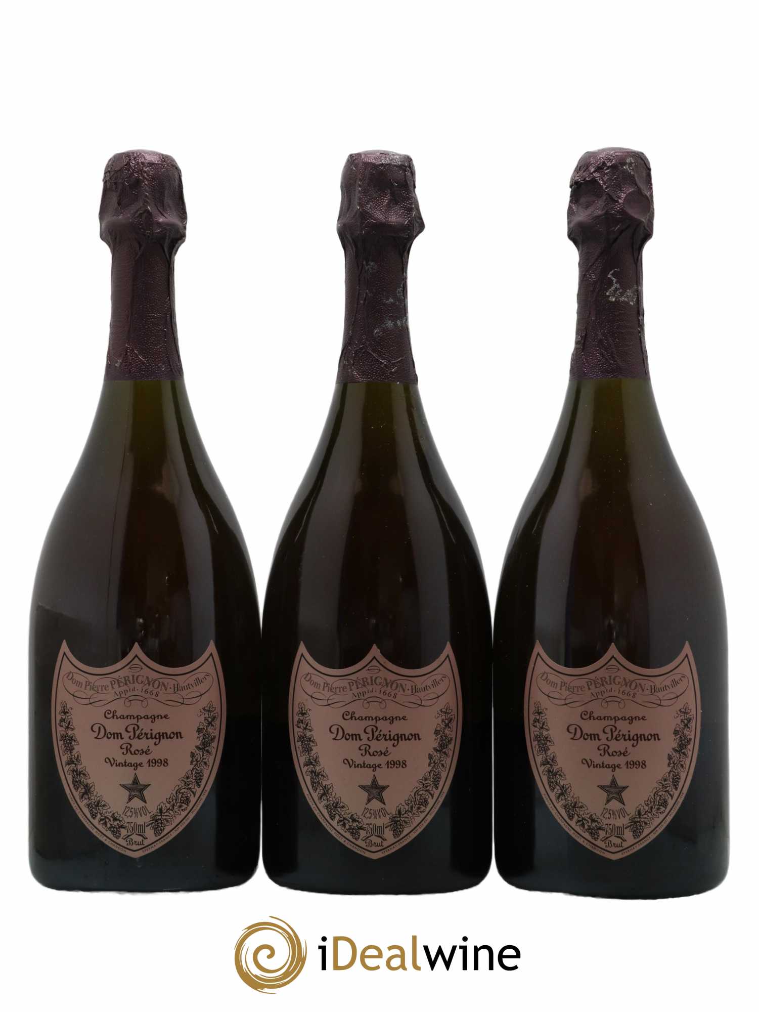 Brut Dom Pérignon 1998 - Lot de 3 bouteilles - 0