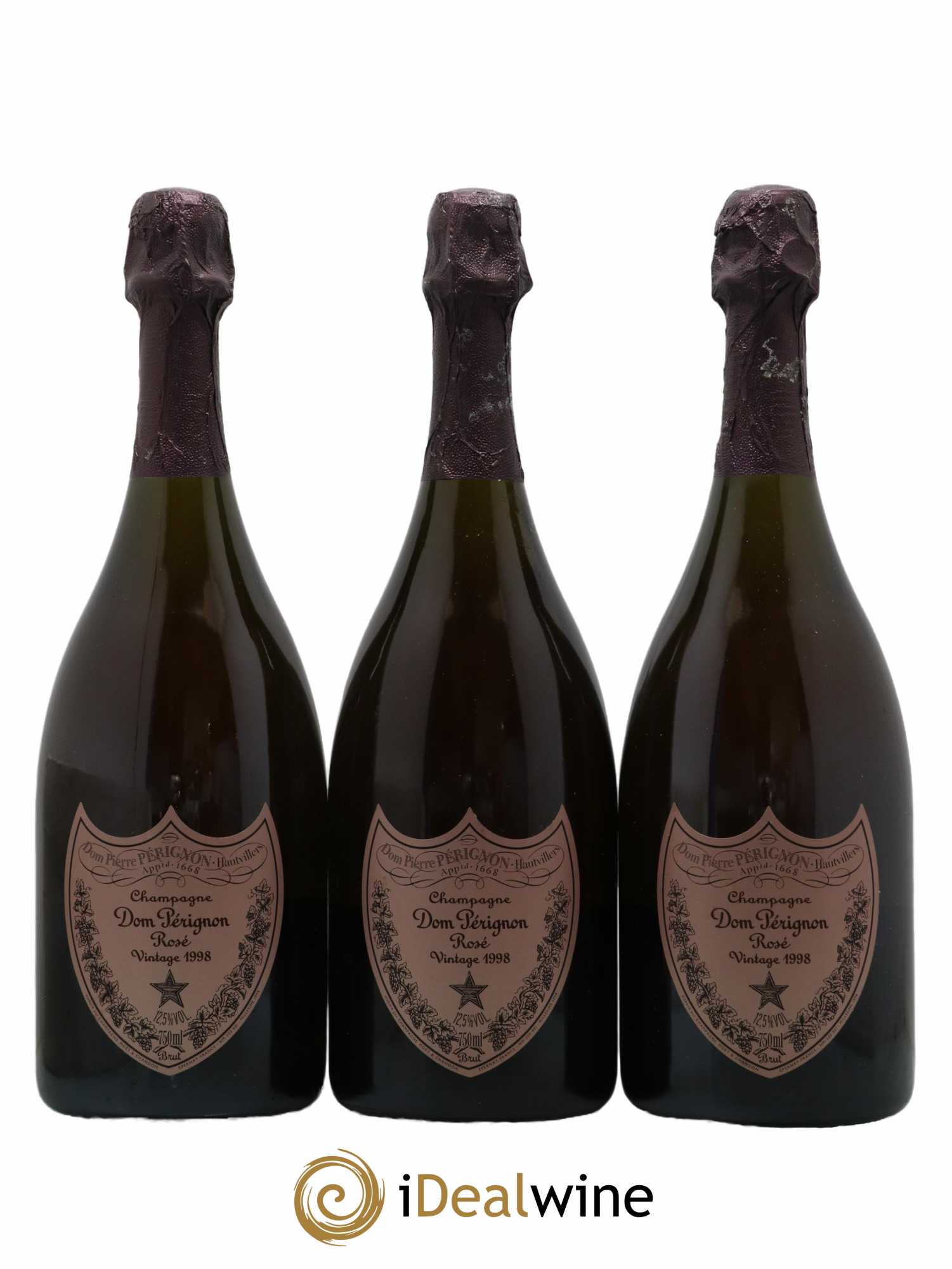 Brut Dom Pérignon 1998 - Lot de 3 bouteilles - 0