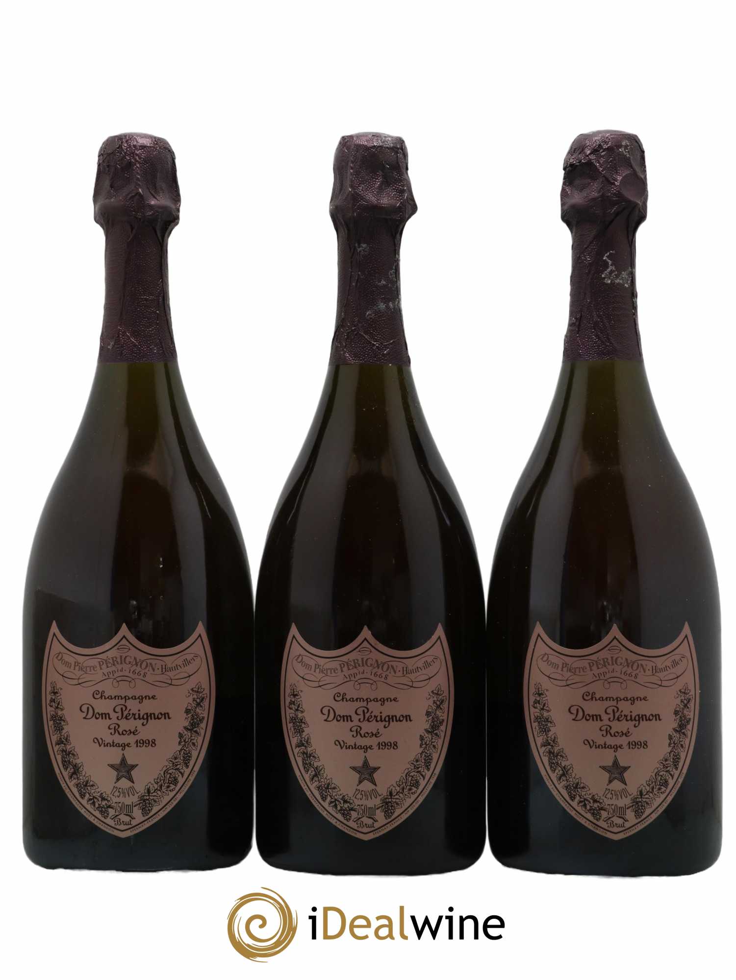 Brut Dom Pérignon 1998 - Lot de 3 bouteilles - 0