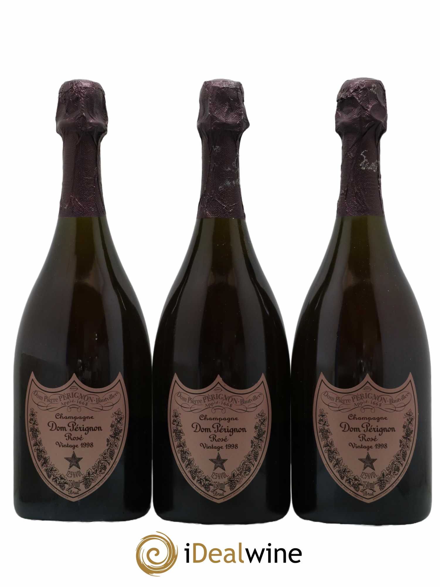 Brut Dom Pérignon 1998 - Lot de 3 bouteilles - 0
