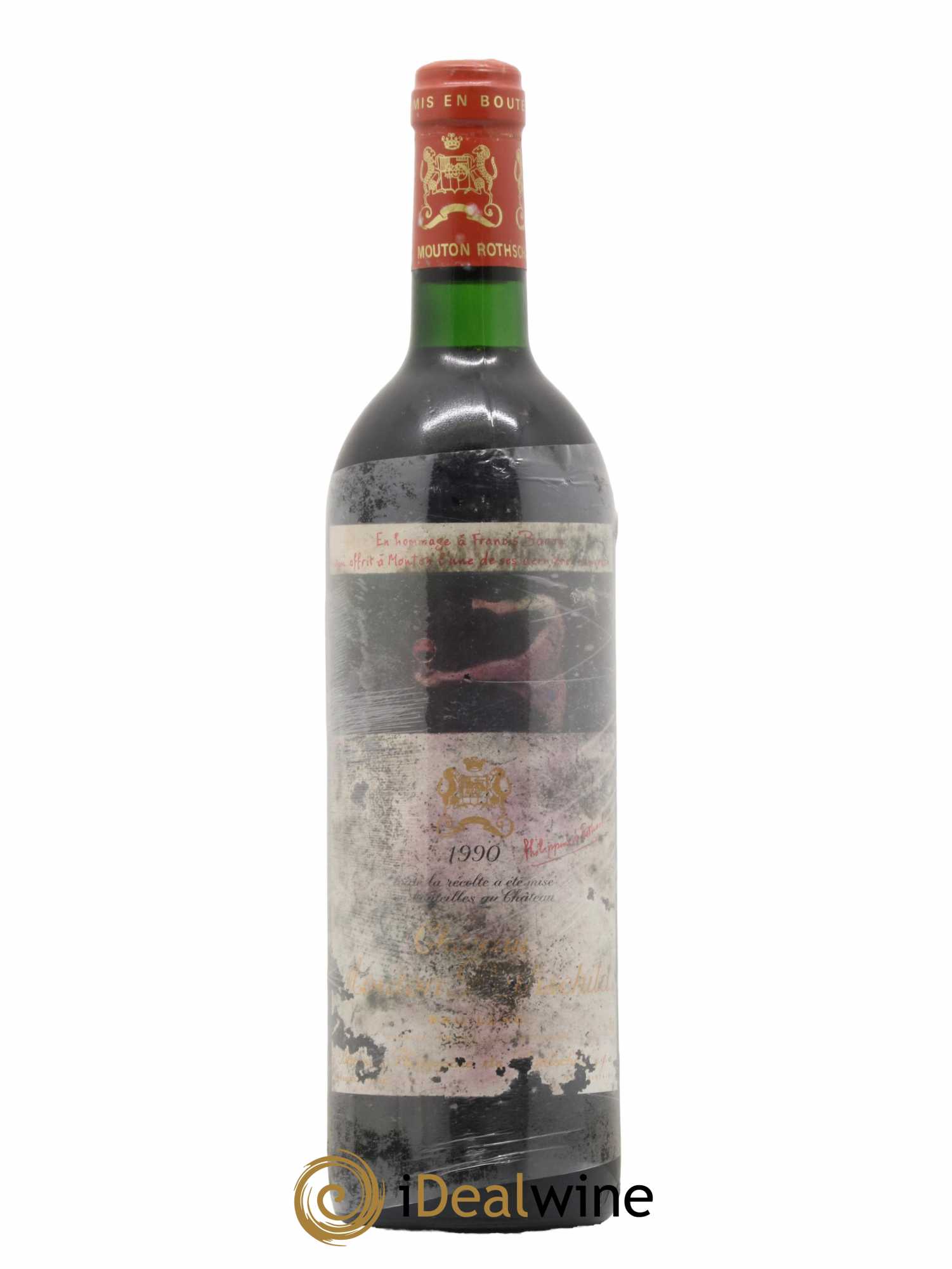 Château Mouton Rothschild 1er Grand Cru Classé 1990 - Lot de 1 bouteille - 0