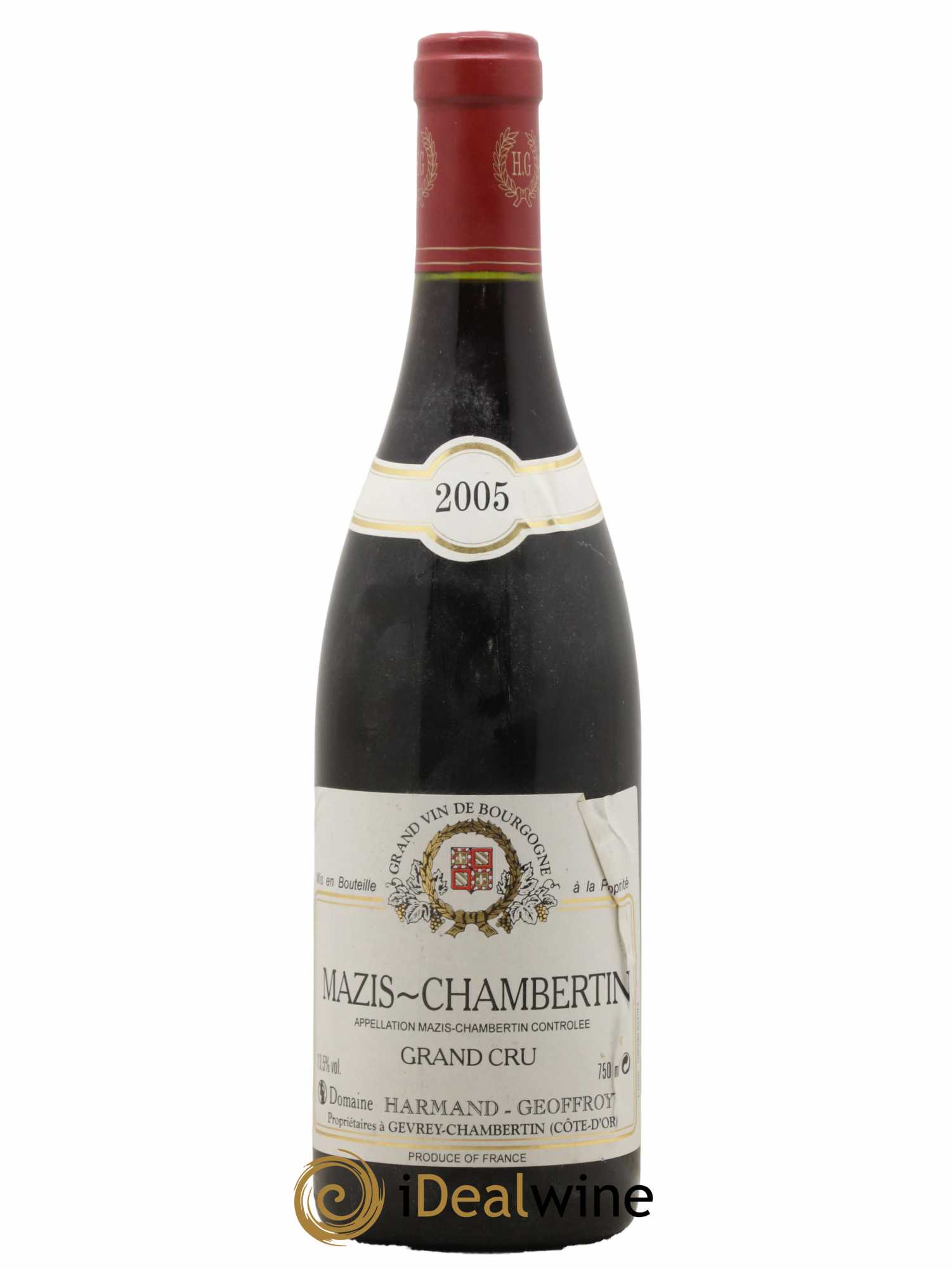 Mazis-Chambertin Grand Cru Harmand-Geoffroy (Domaine) 2005 - Lot de 1 bouteille - 0