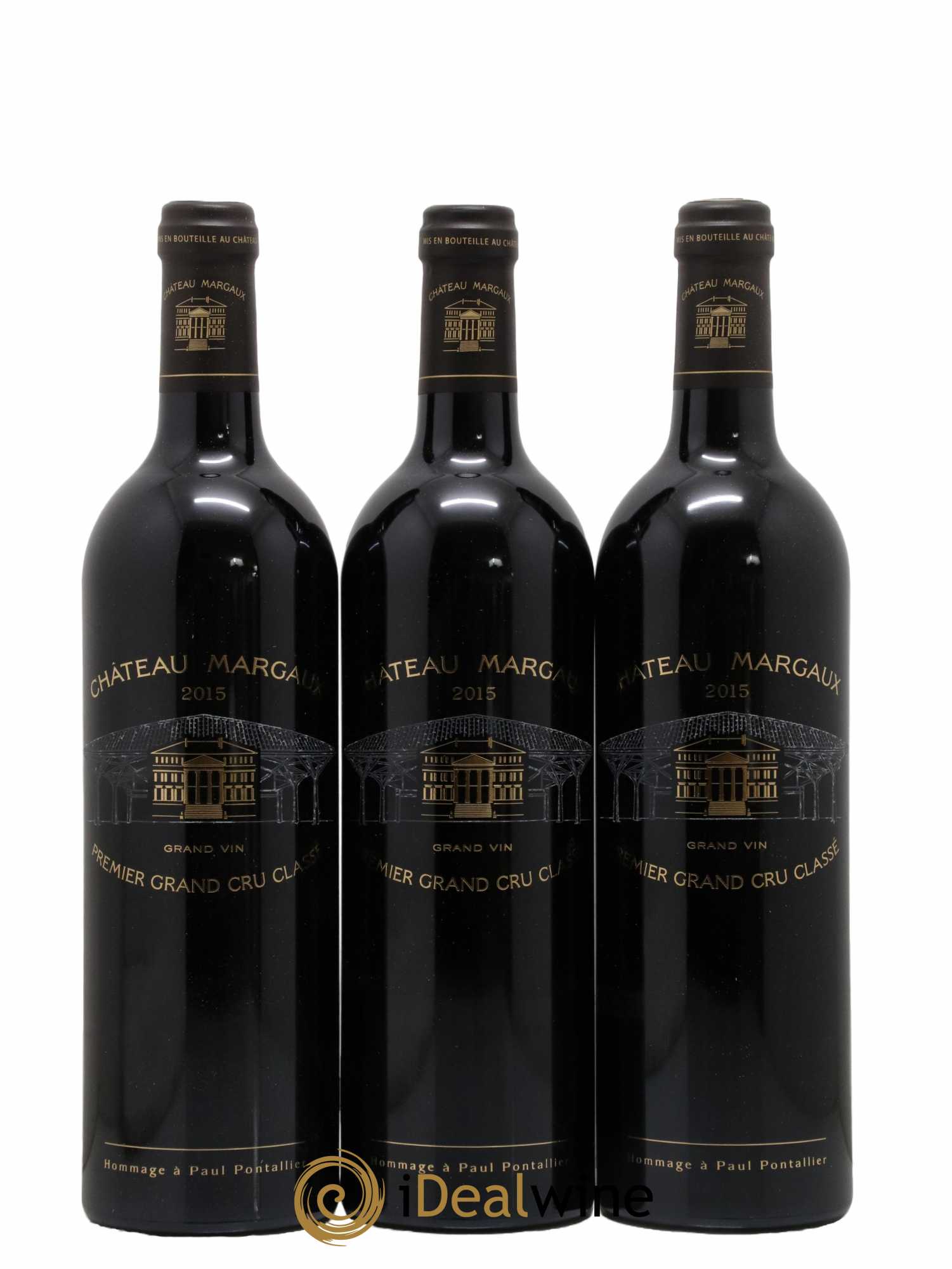 Château Margaux 1er Grand Cru Classé 2015 - Lot de 3 bouteilles - 0