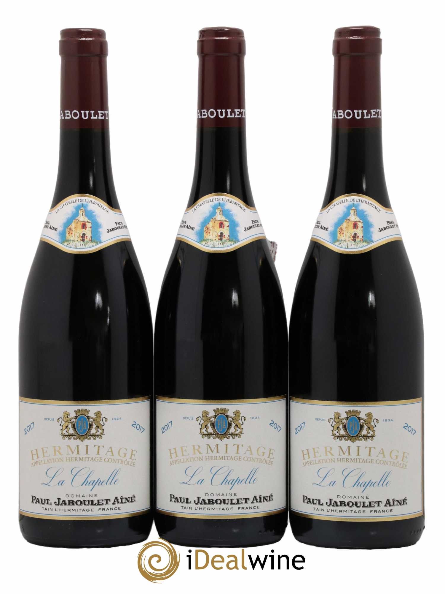Hermitage La Chapelle Paul Jaboulet Ainé 2017 - Lot de 3 bouteilles - 0