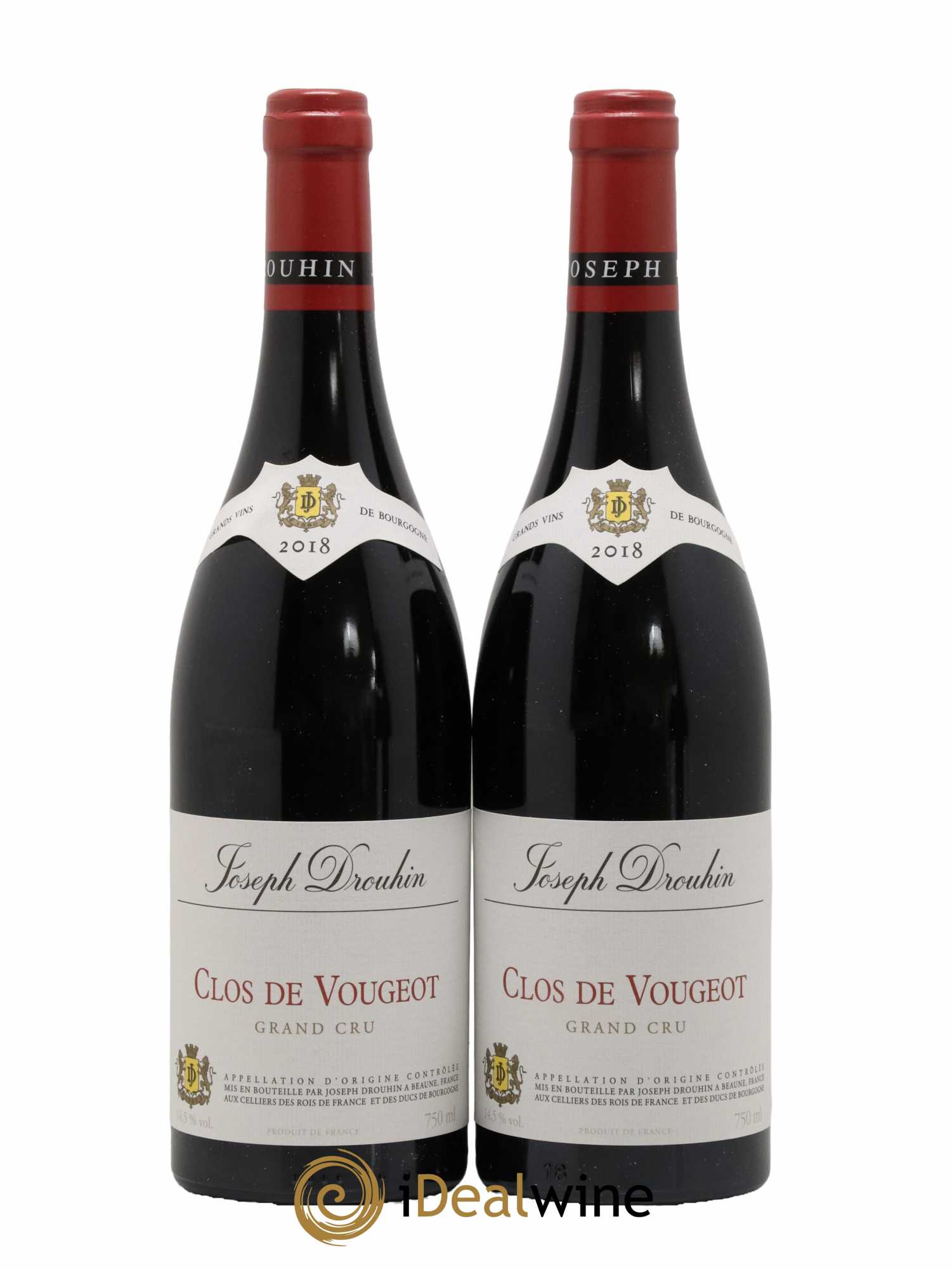 Clos de Vougeot Grand Cru Joseph Drouhin 2018 - Lot de 2 bouteilles - 0