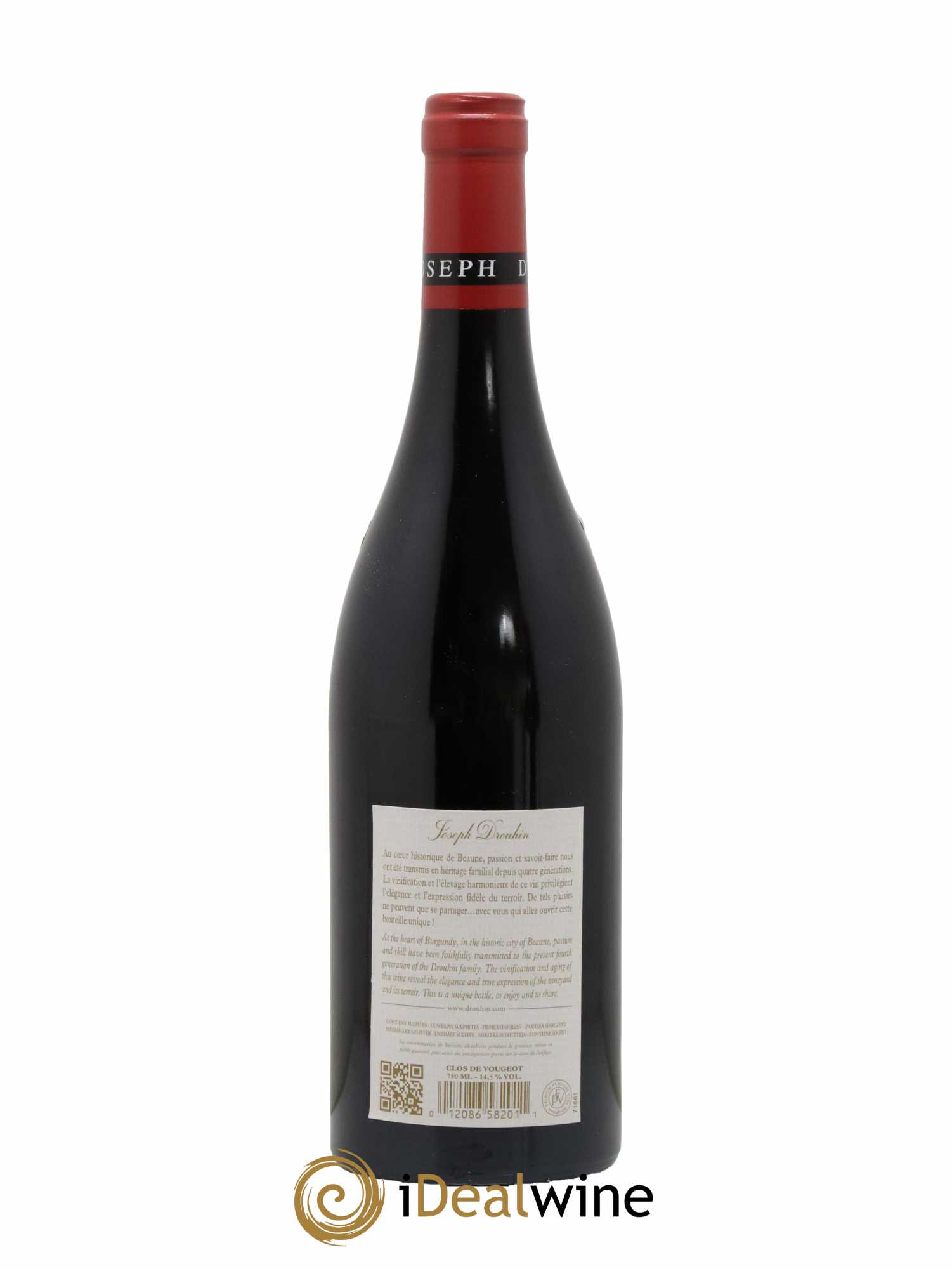 Clos de Vougeot Grand Cru Joseph Drouhin 2018 - Lot de 1 bouteille - 1