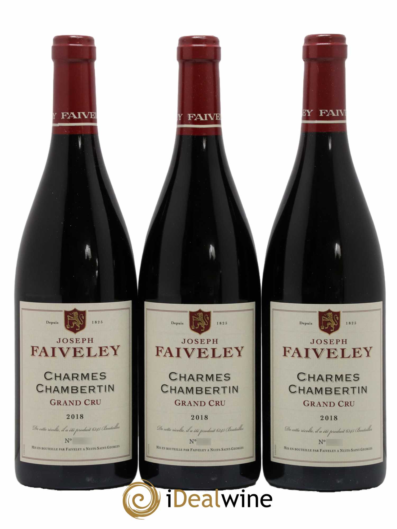 Charmes-Chambertin Grand Cru Faiveley 2018 - Lot de 3 bouteilles - 0