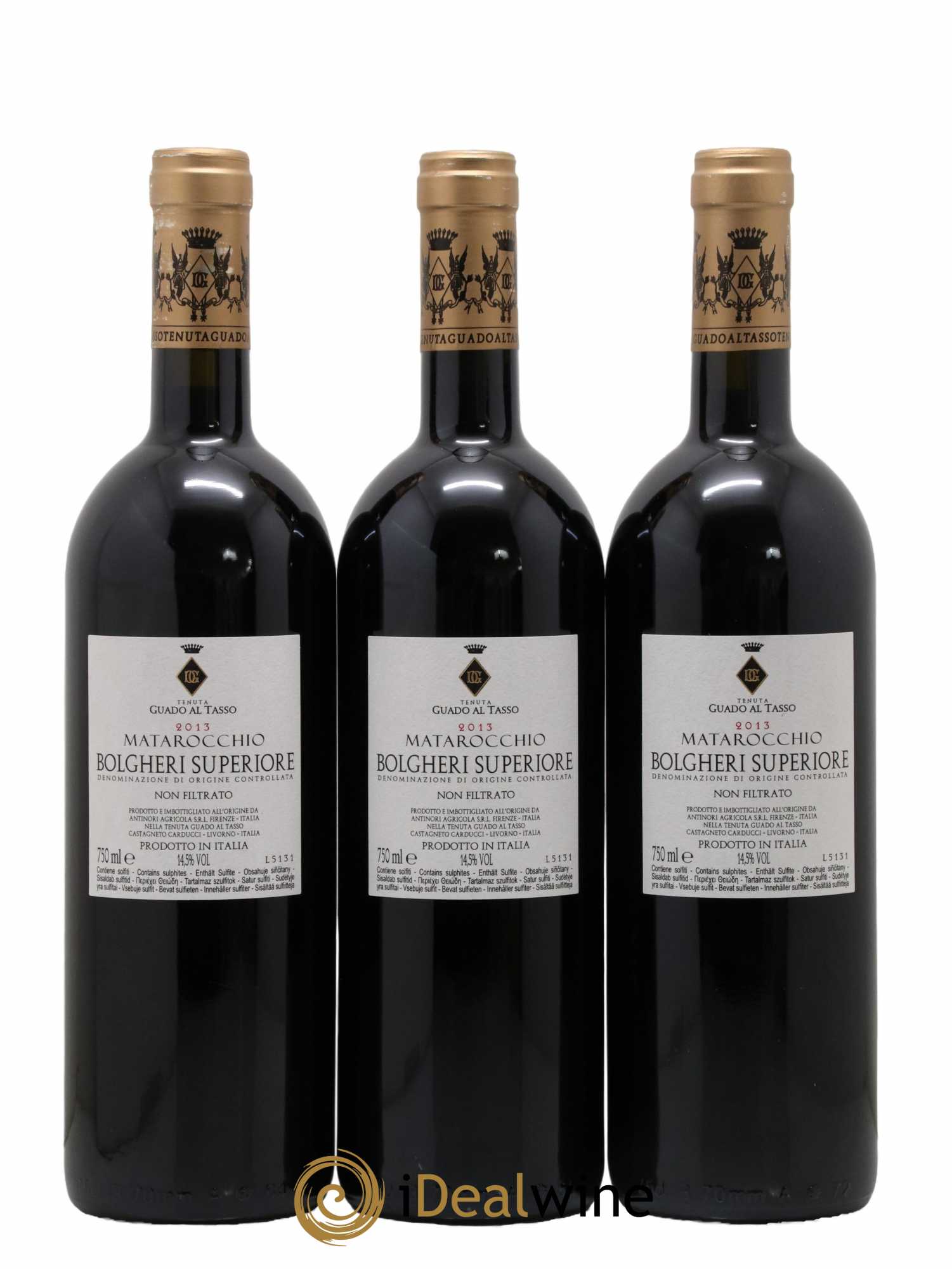 Bolgheri Superiore DOC Guado al Tasso Tenuta Guado al Tasso - Marchesi Antinori Matarocchio 2013 - Lot of 6 bottles - 2