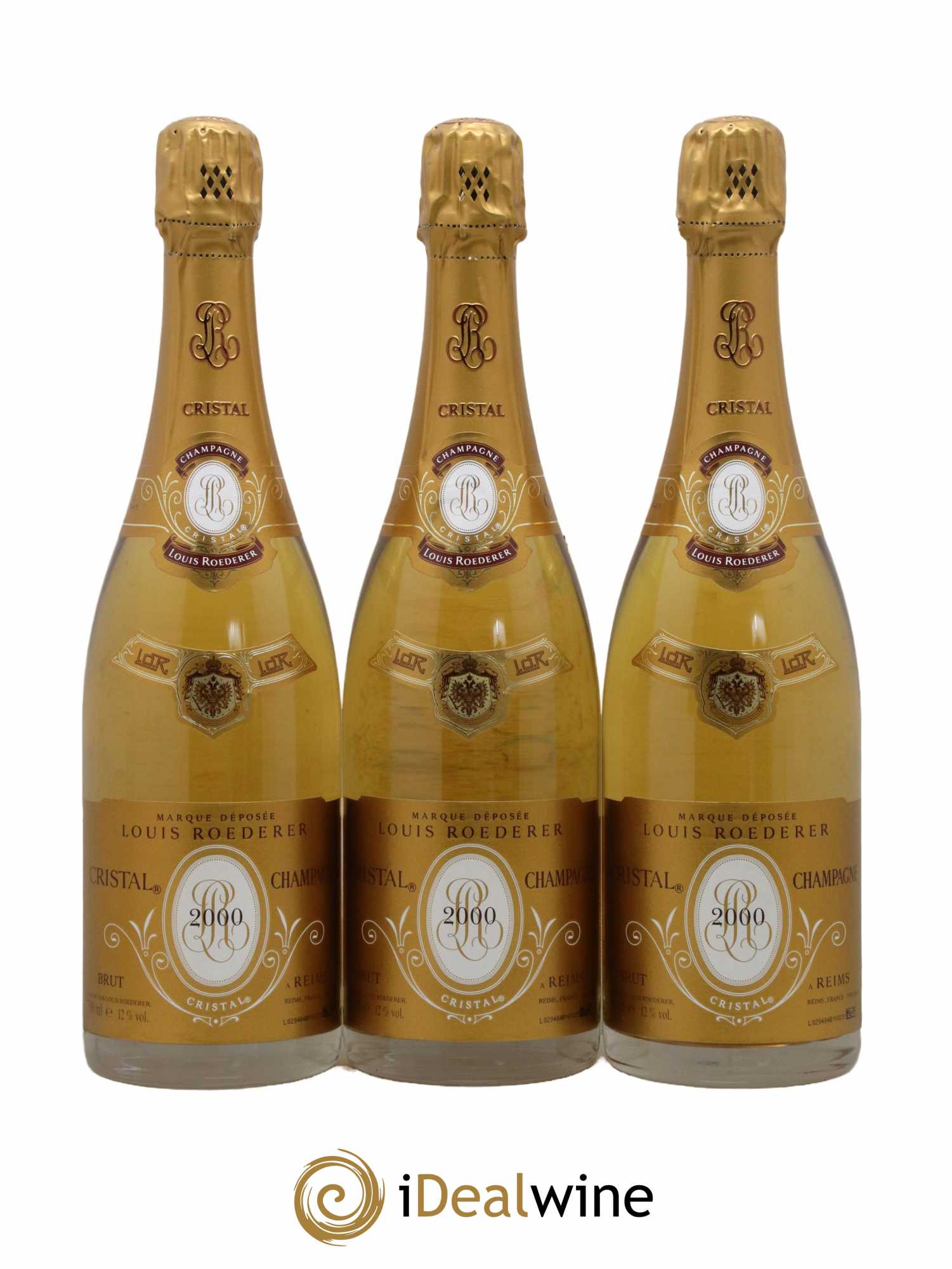 Cristal Louis Roederer 2000 - Lot de 3 bouteilles - 0