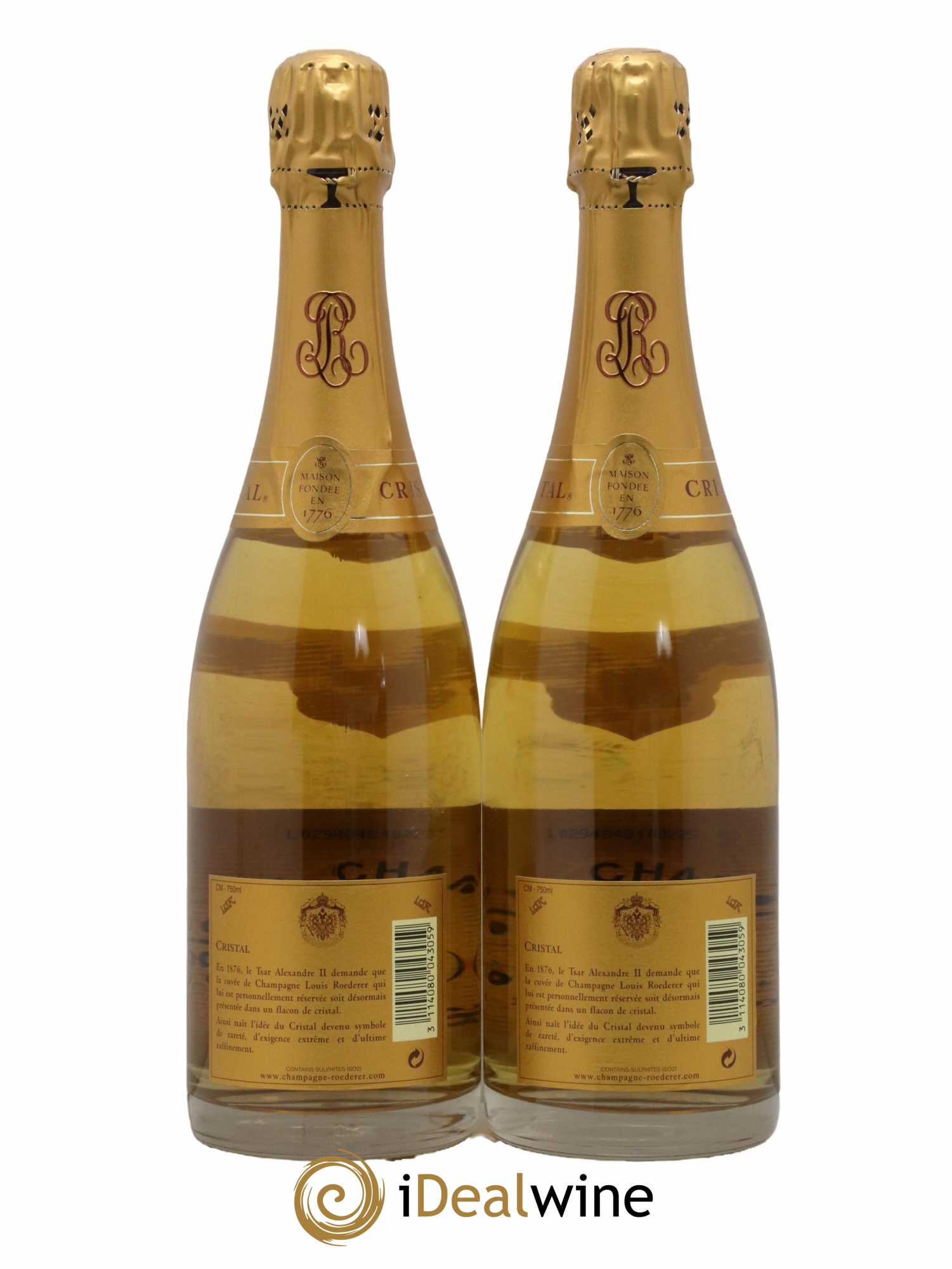 Cristal Louis Roederer 2000 - Lot de 2 bouteilles - 1