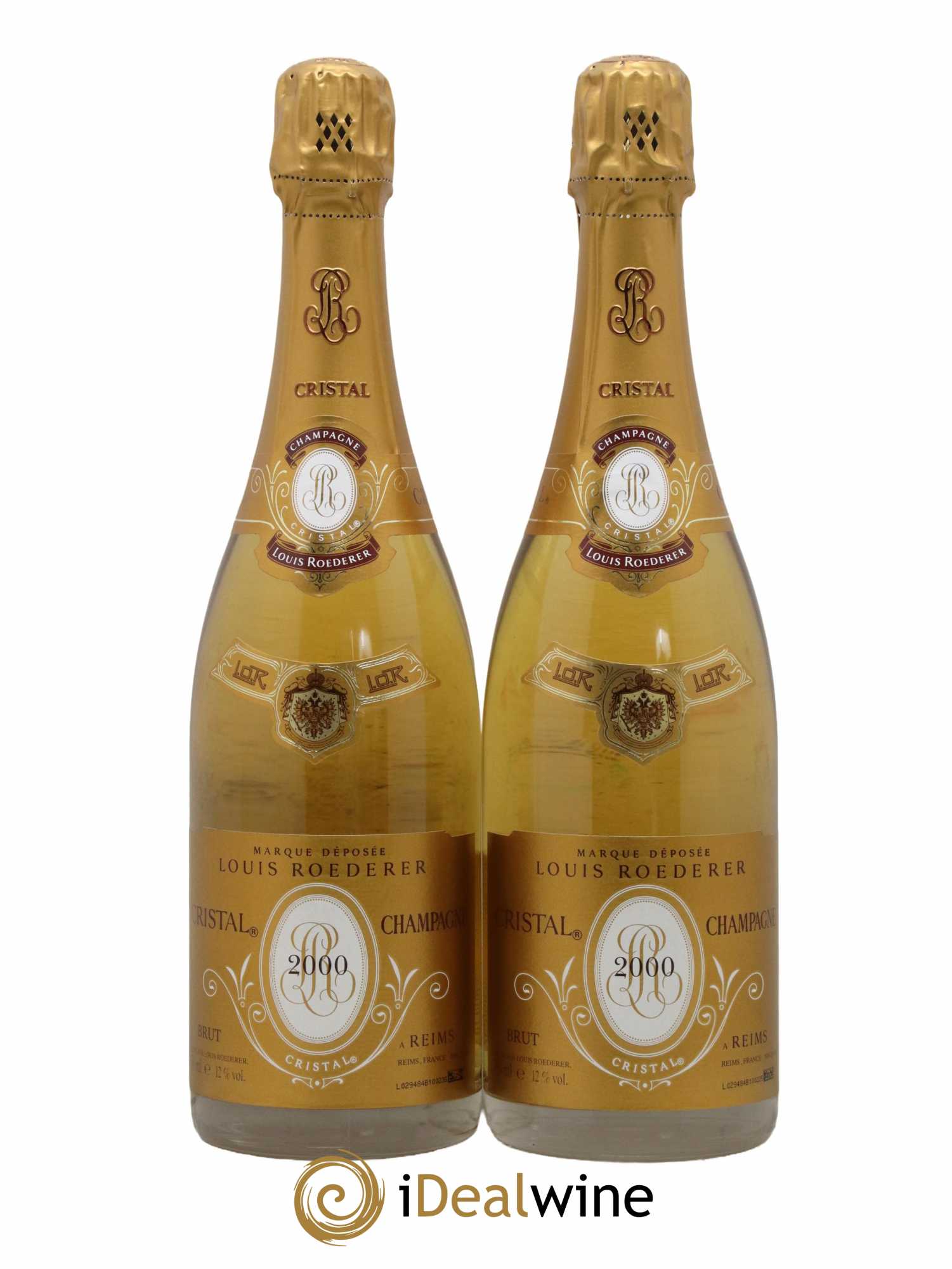 Cristal Louis Roederer 2000 - Lot de 2 bouteilles - 0