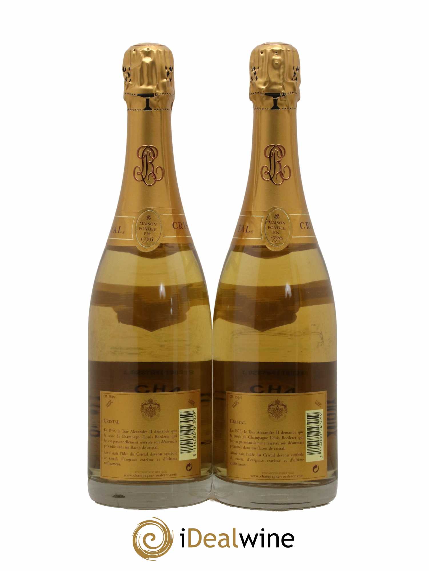 Cristal Louis Roederer 1999 - Lot de 2 bouteilles - 1