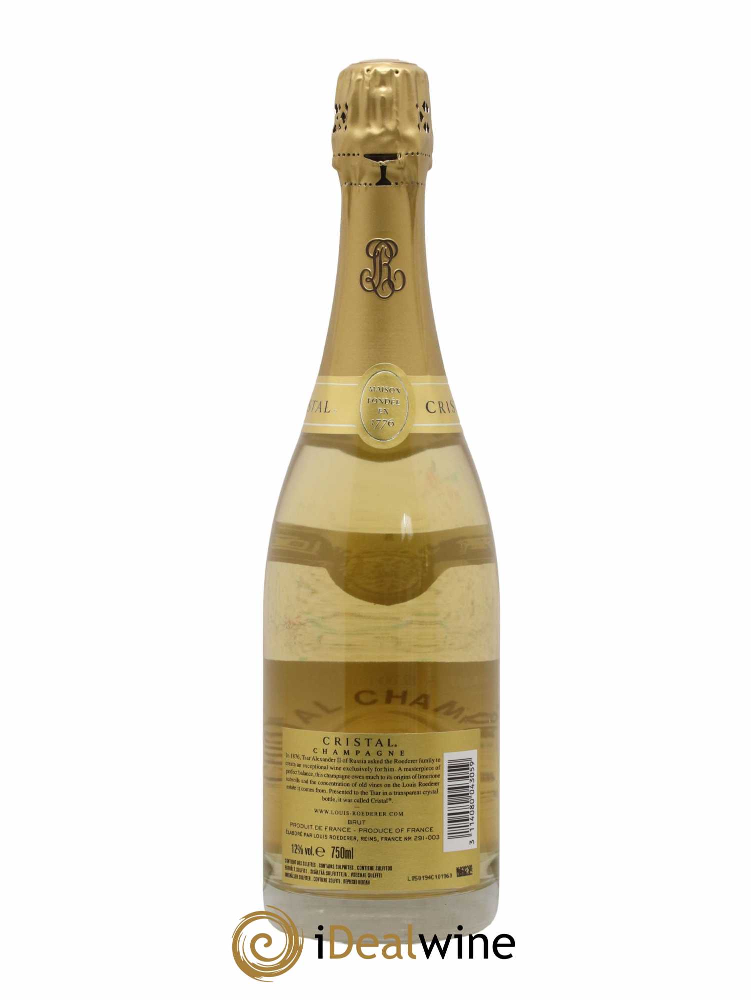 Cristal Louis Roederer 2012 - Lot de 1 bouteille - 1