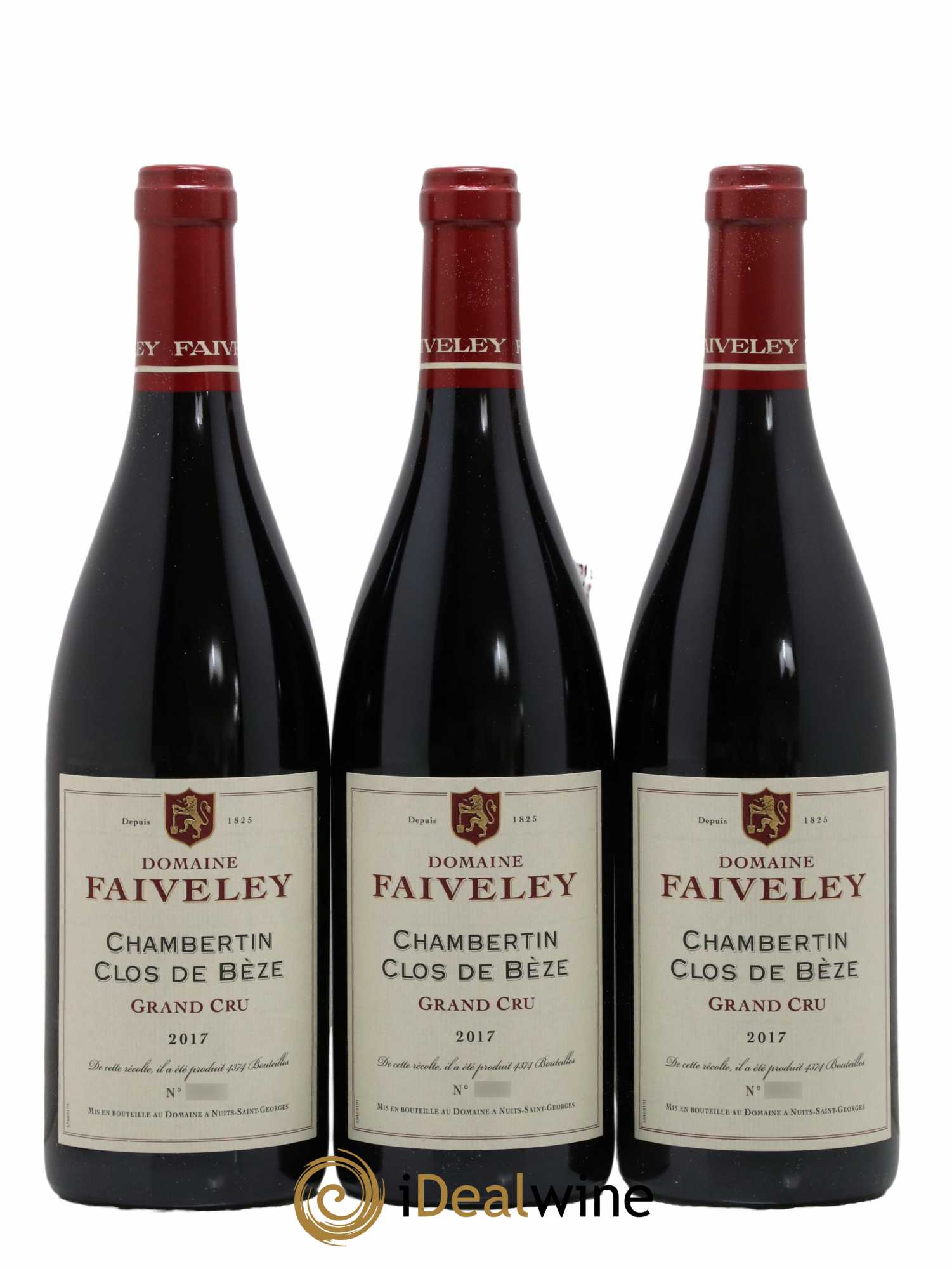 Chambertin Clos de Bèze Grand Cru Faiveley 2017 - Lot de 6 bouteilles - 1