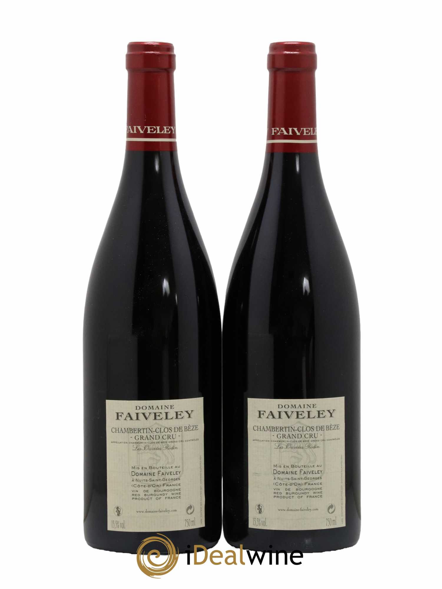 Chambertin Clos de Bèze Grand Cru Les Ouvrées Rodin Faiveley 2017 - Lot de 2 bouteilles - 1