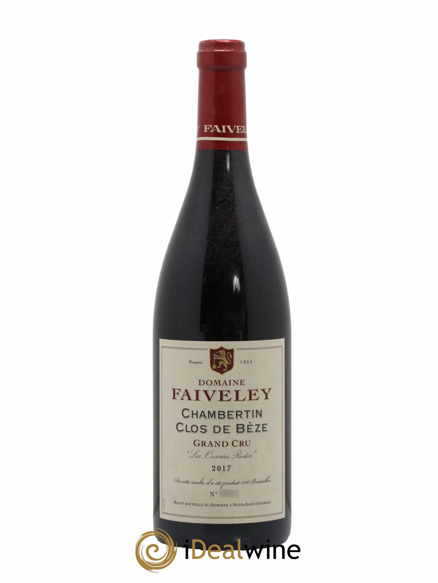 Chambertin Clos de Bèze Grand Cru Les Ouvrées Rodin Faiveley 2017 - Lot de 1 bouteille - 0