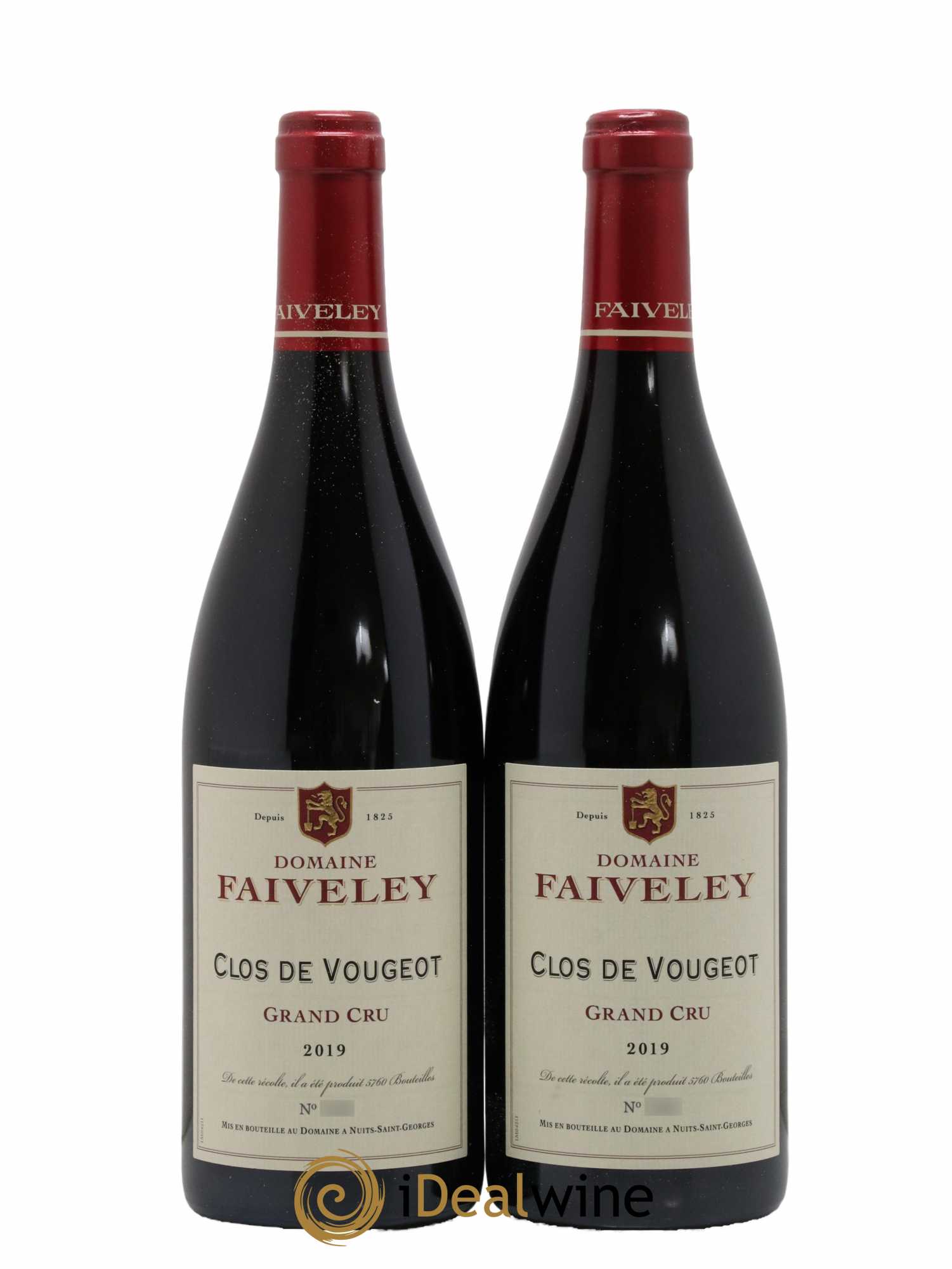 Clos de Vougeot Grand Cru Faiveley 2019 - Lot de 2 bouteilles - 0