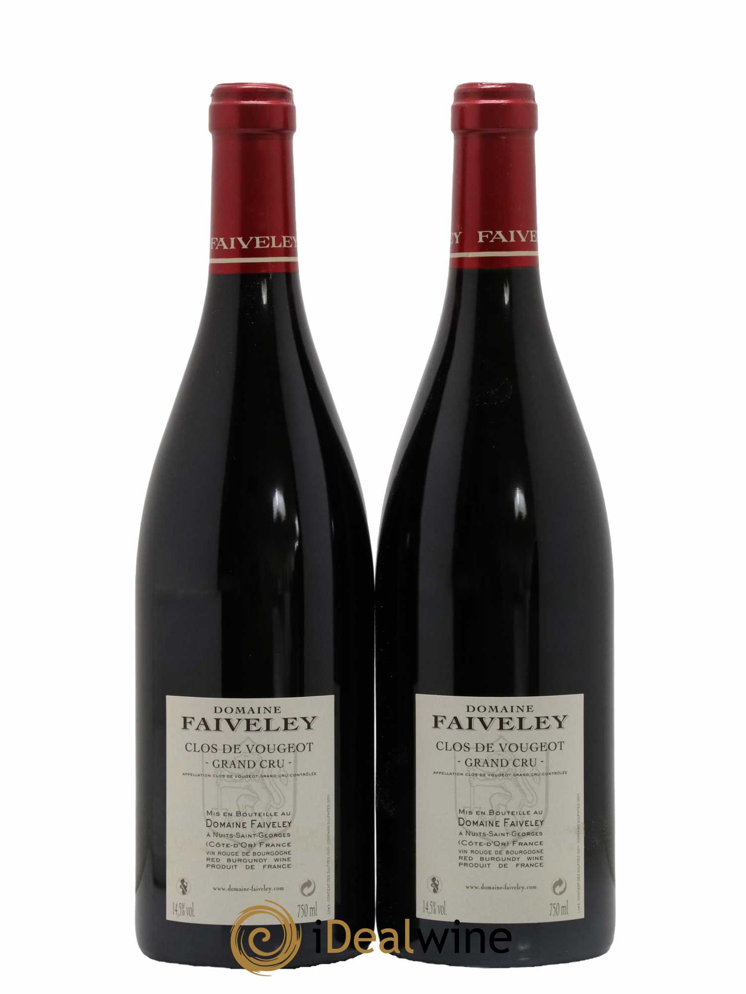 Clos de Vougeot Grand Cru Faiveley 2019 - Lot de 2 bouteilles - 1