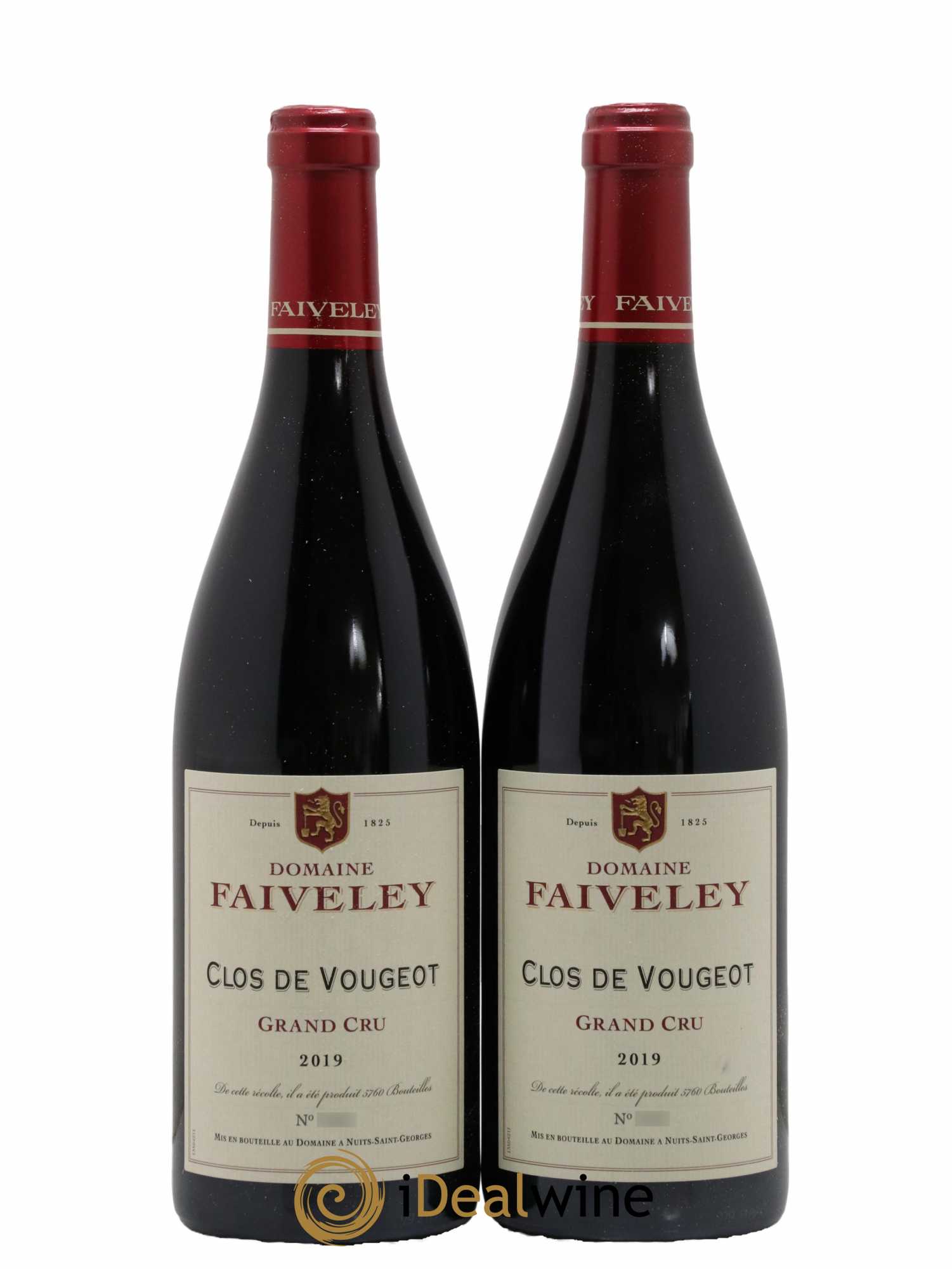 Clos de Vougeot Grand Cru Faiveley 2019 - Lot de 2 bouteilles - 0