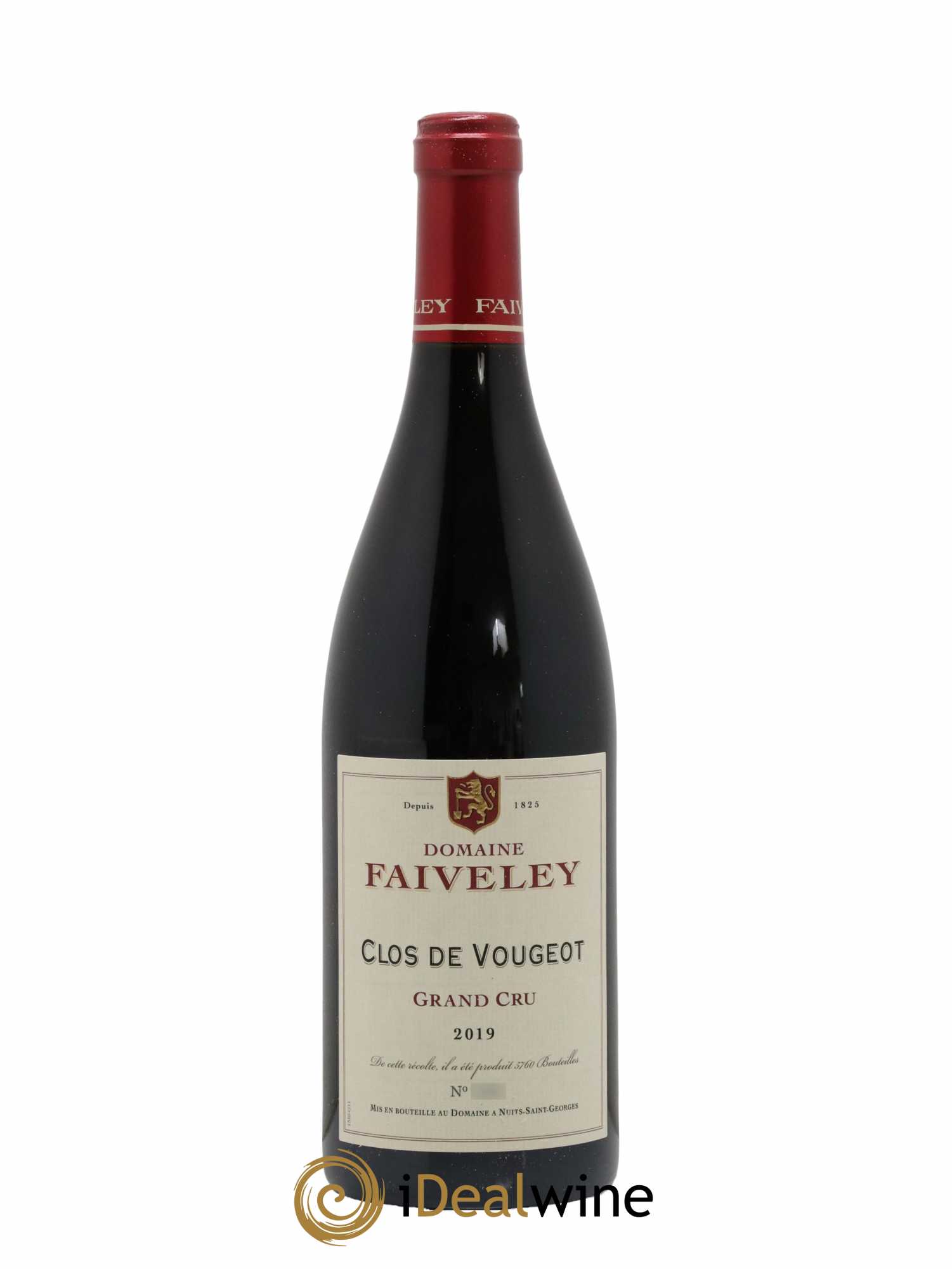Clos de Vougeot Grand Cru Faiveley 2019 - Lot de 1 bouteille - 0