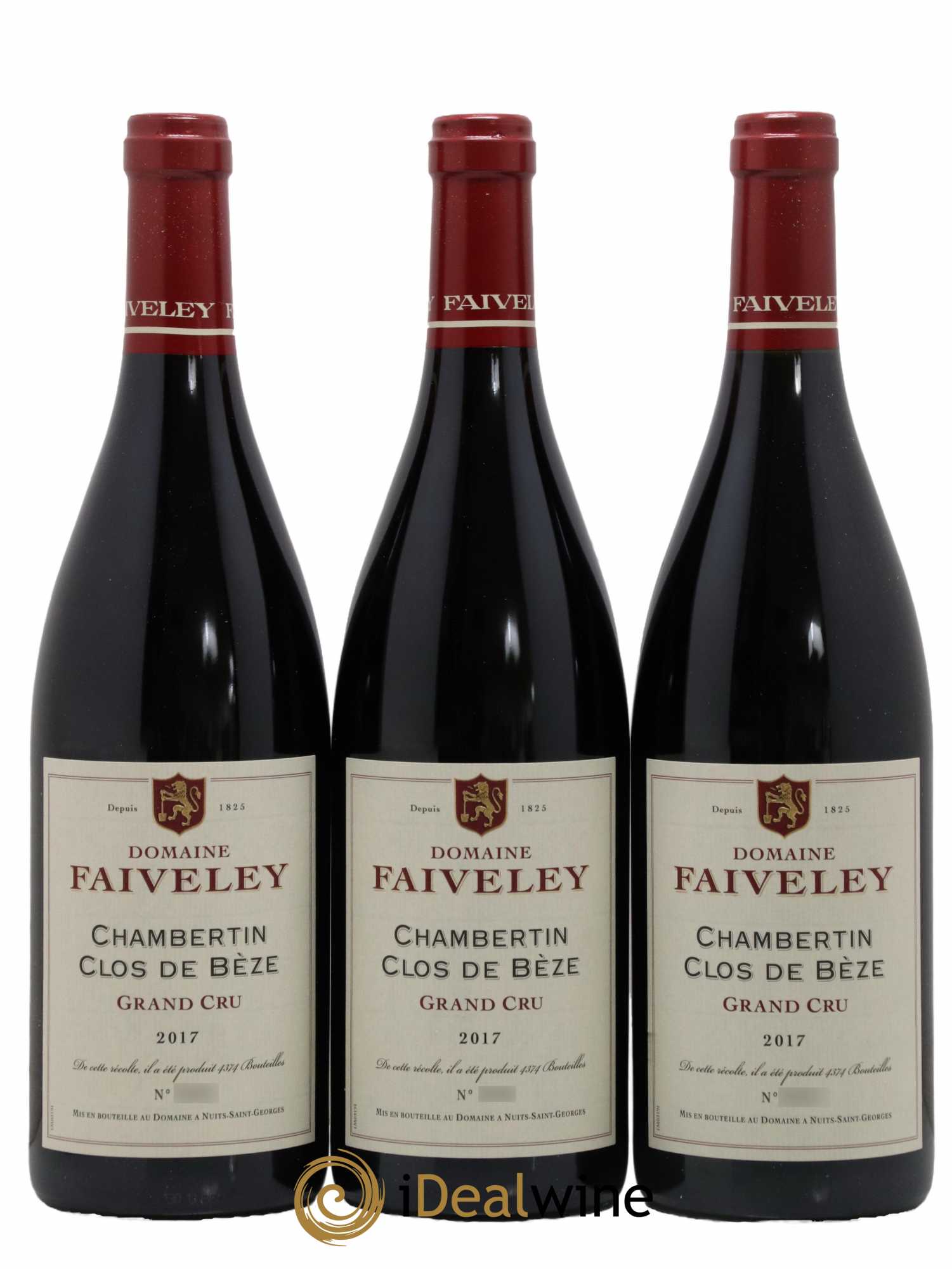 Chambertin Clos de Bèze Grand Cru Faiveley 2017 - Lot de 3 bouteilles - 0