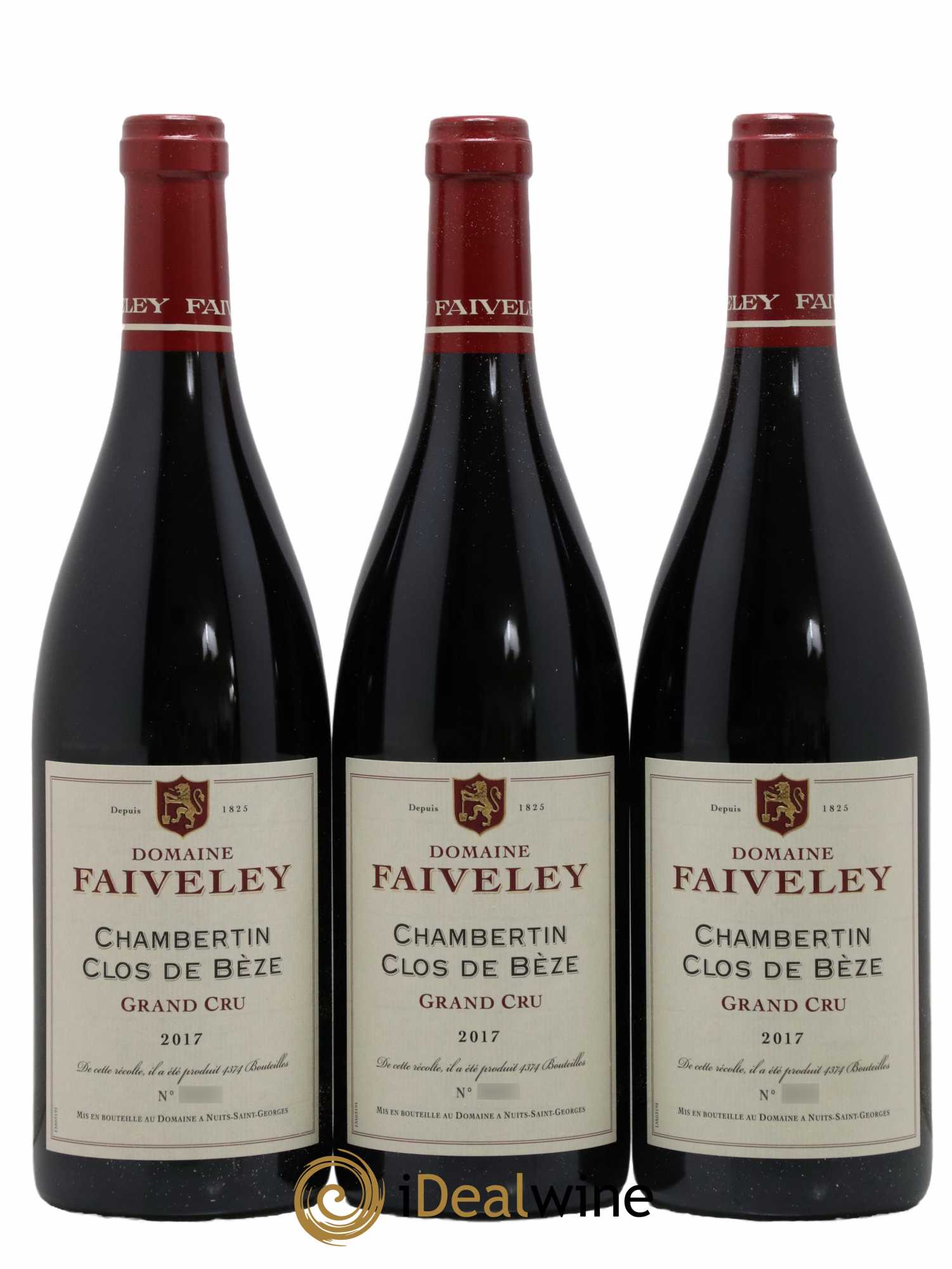 Chambertin Clos de Bèze Grand Cru Faiveley 2017 - Lot de 3 bouteilles - 0
